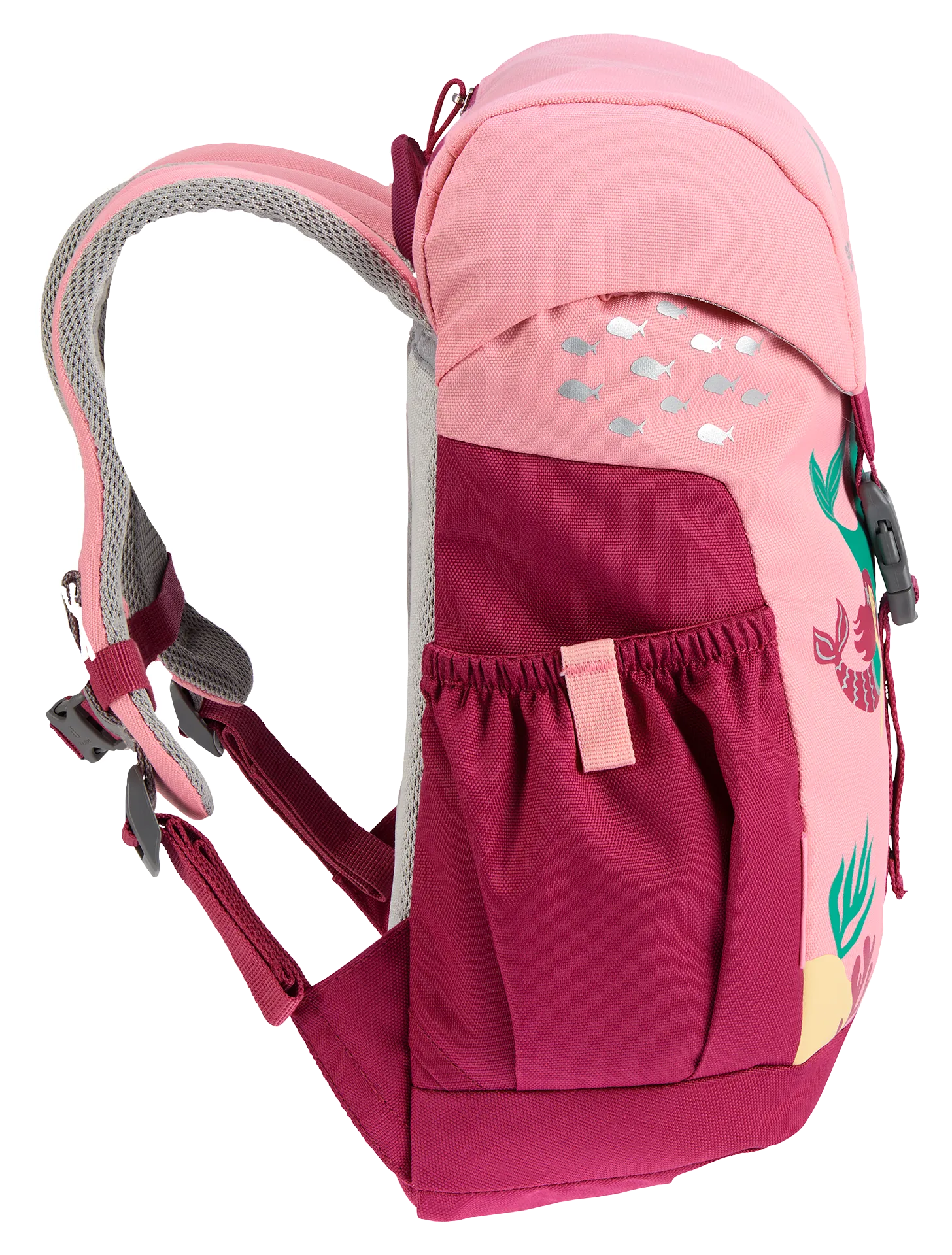 Bag, Backpack, kids backpack, school bag, pink backpack, side pocket, adjustable straps