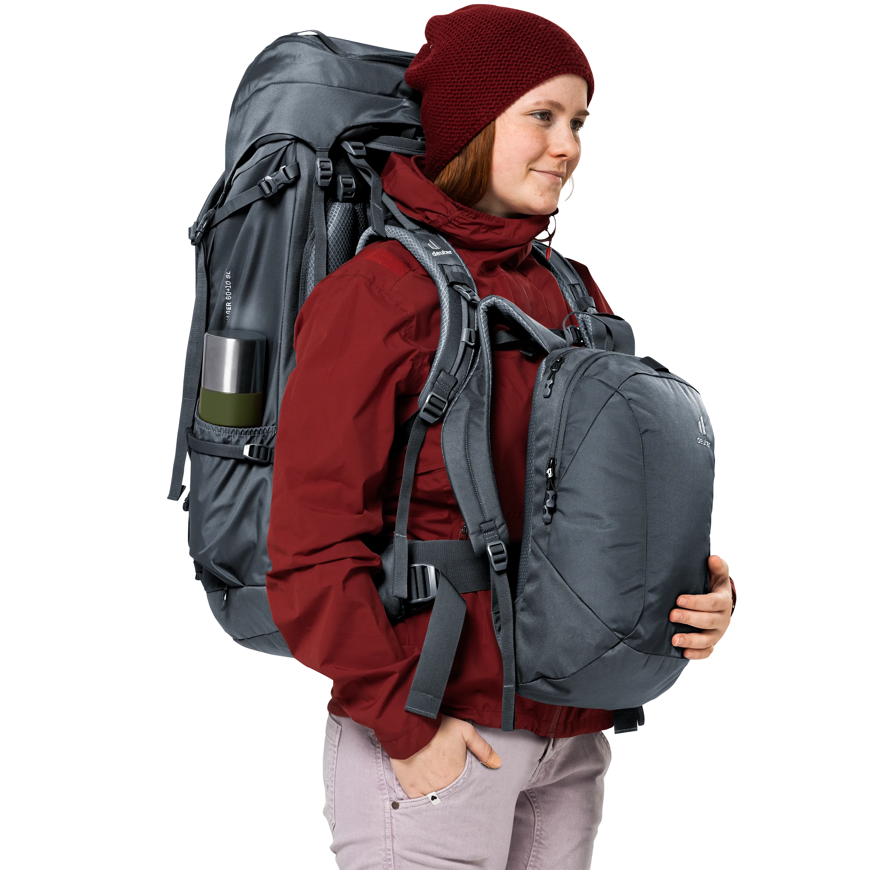 Voyager 60+10 SL - Travel backpacks - l black