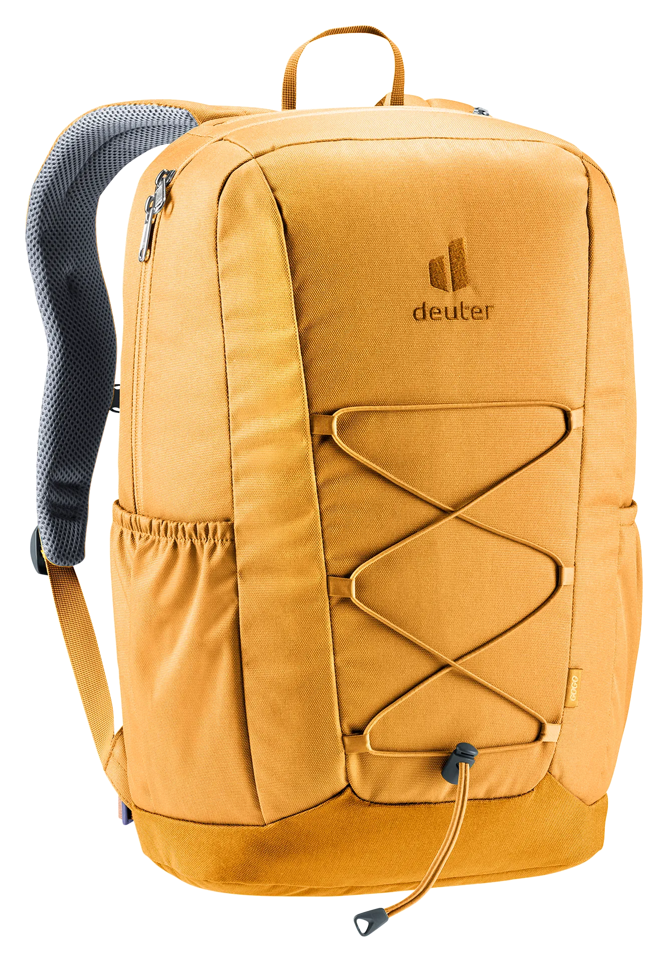 Bag, Backpack, backpack, hiking, orange, stretchy lacing, padded strap