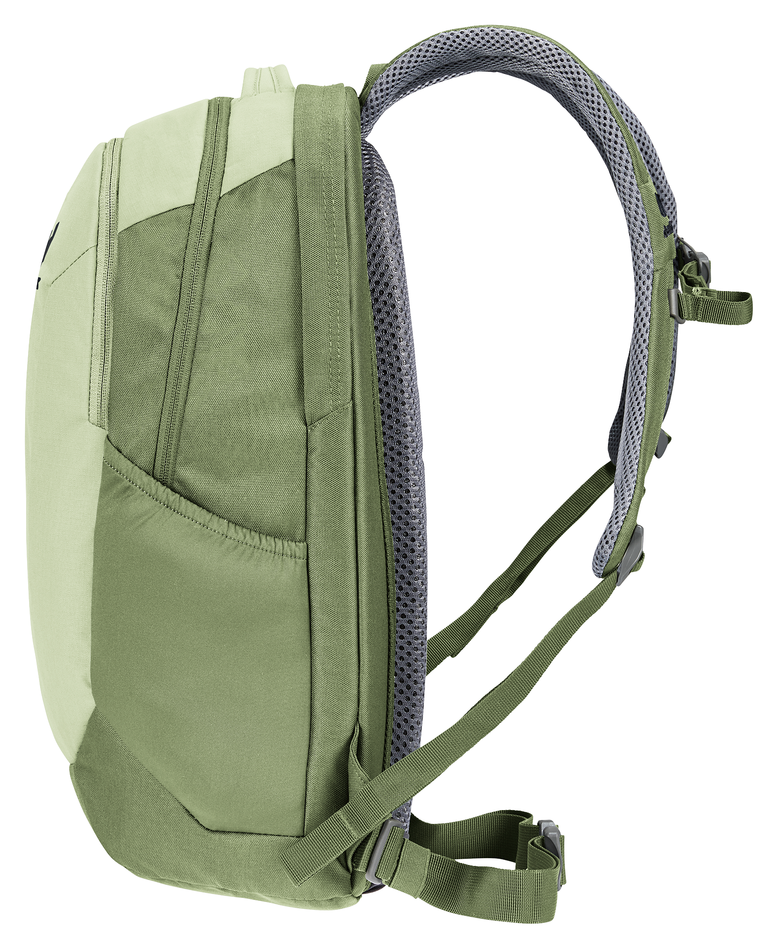 Bag, Backpack, backpack, green, shoulder straps, padded, mesh back panel