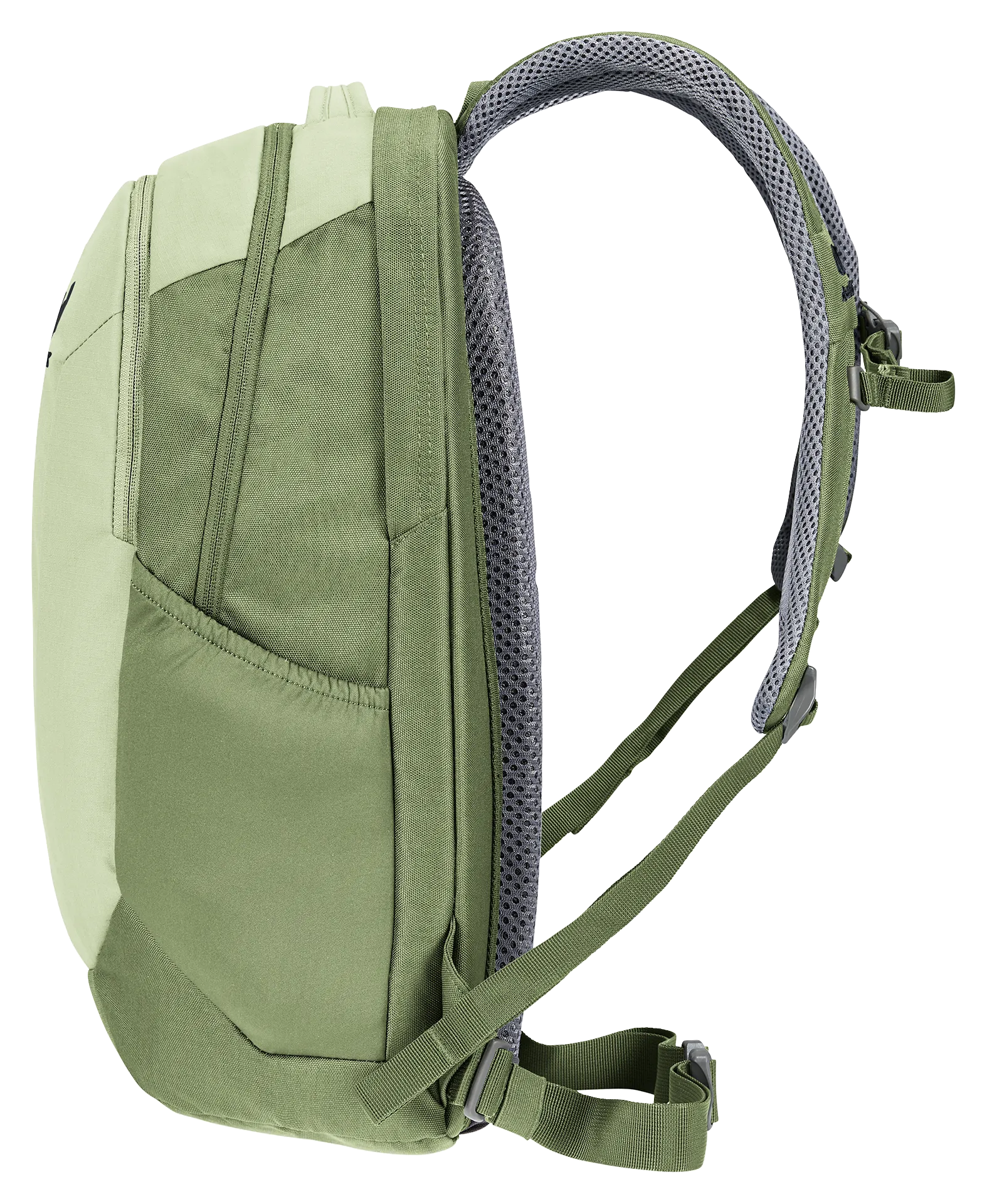 Bag, Backpack, backpack, green, shoulder straps, padded, mesh back panel