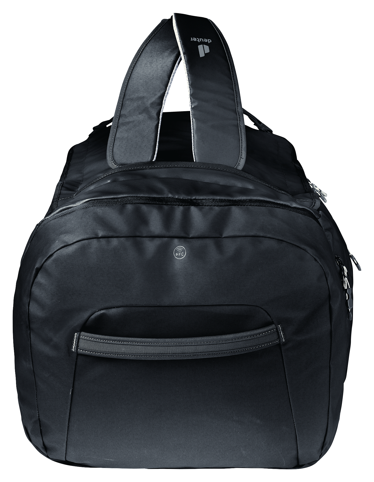 Duffel Pro 60 Bag, Backpack, Accessories, Handbag, backpack, black, shoulder straps, front pocket, NFC logo