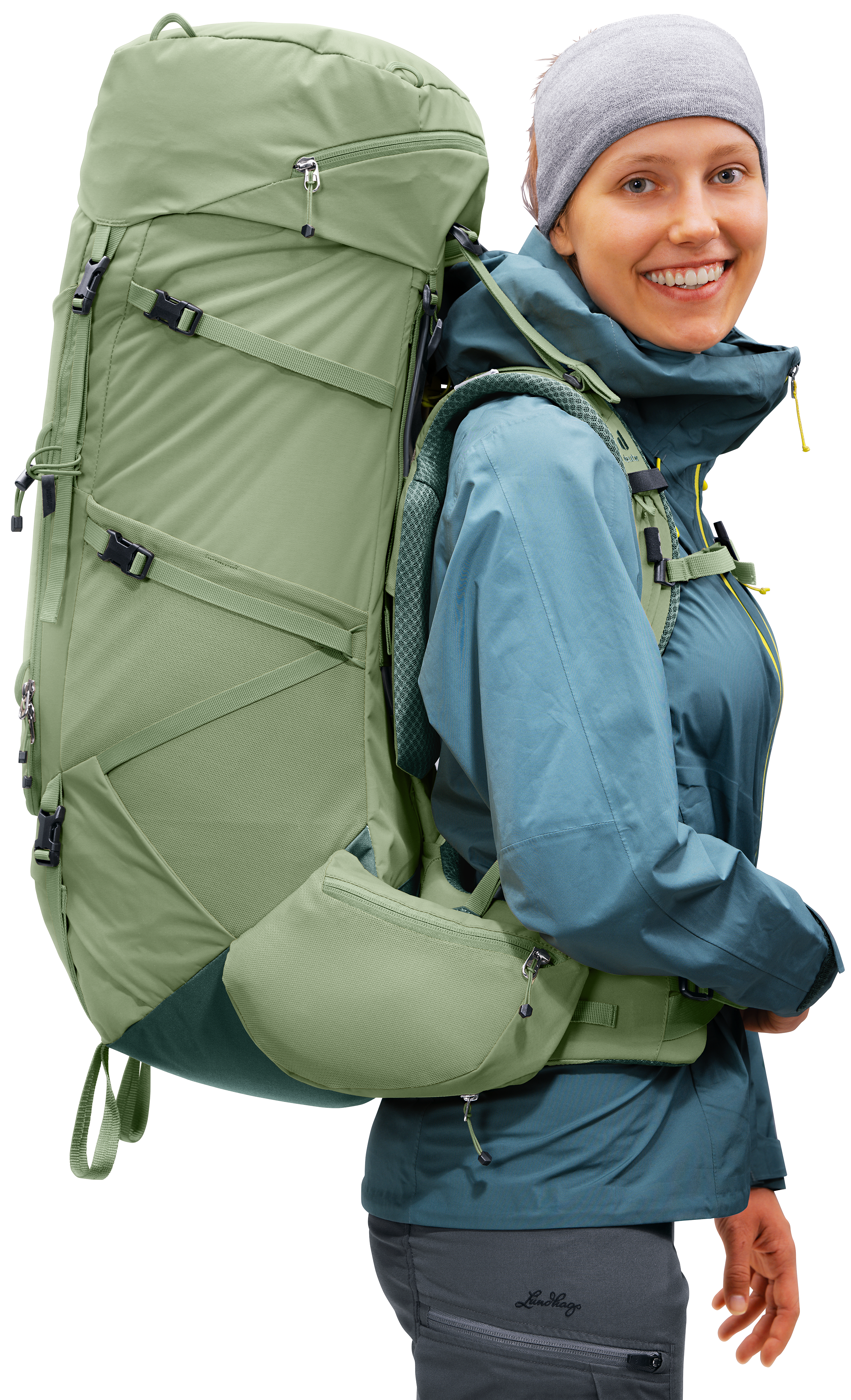 Aircontact Core 55+10 SL Aircontact Core 55+10 SL - Backpacking packs - grove ivy