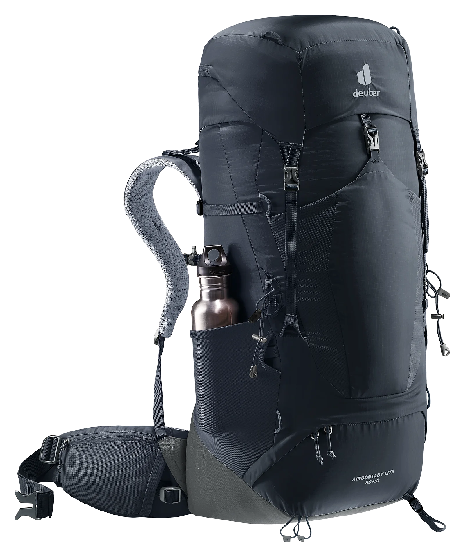 backpack, hiking backpack, hydration compatible, dark blue, top-loading