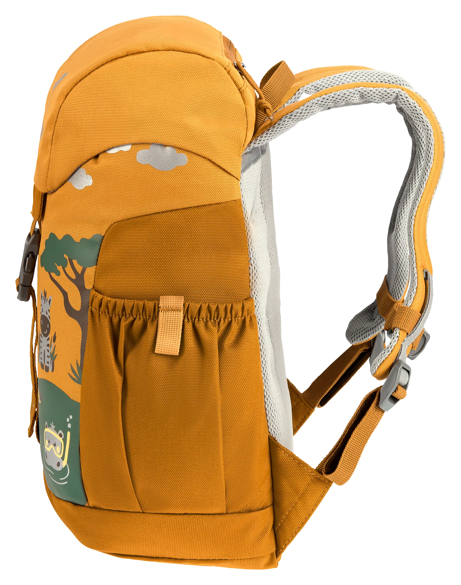 Bag, Backpack, children, backpack, orange, adjustable straps, side pocket
