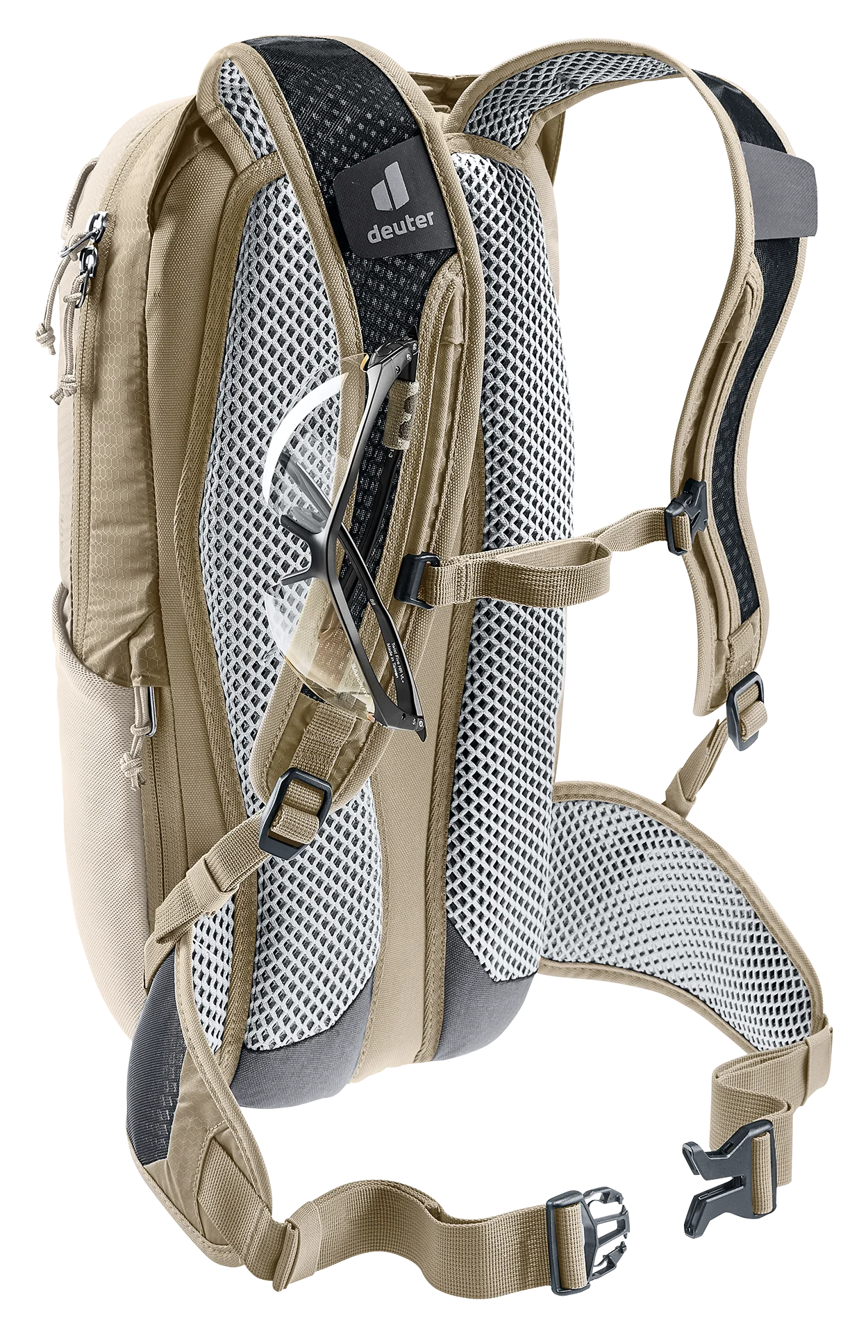 backpack, travel, shoulder strap, mesh padding, deuter