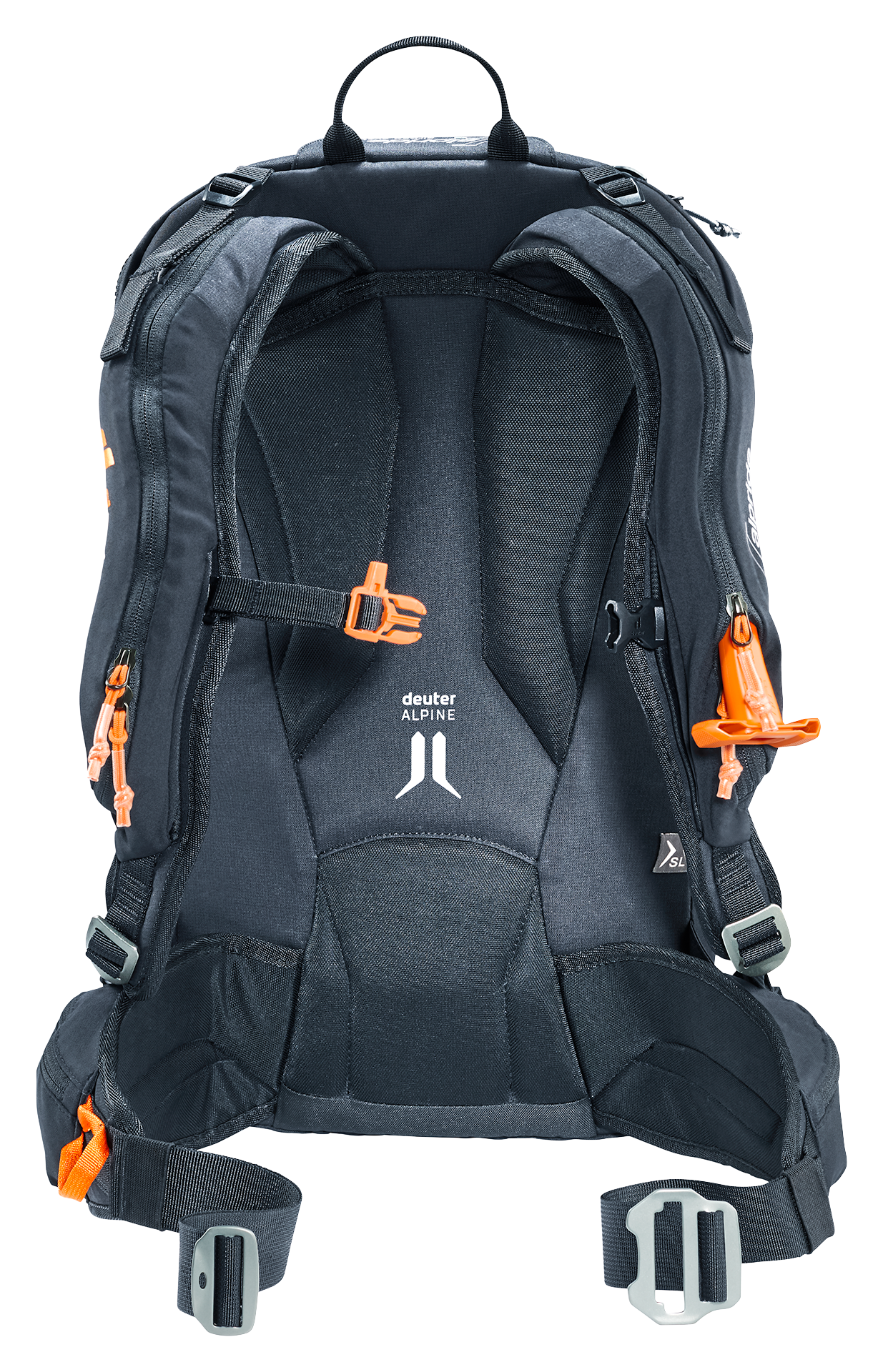 Bag, Backpack, backpack, hiking, orange accents, padded back, shoulder straps