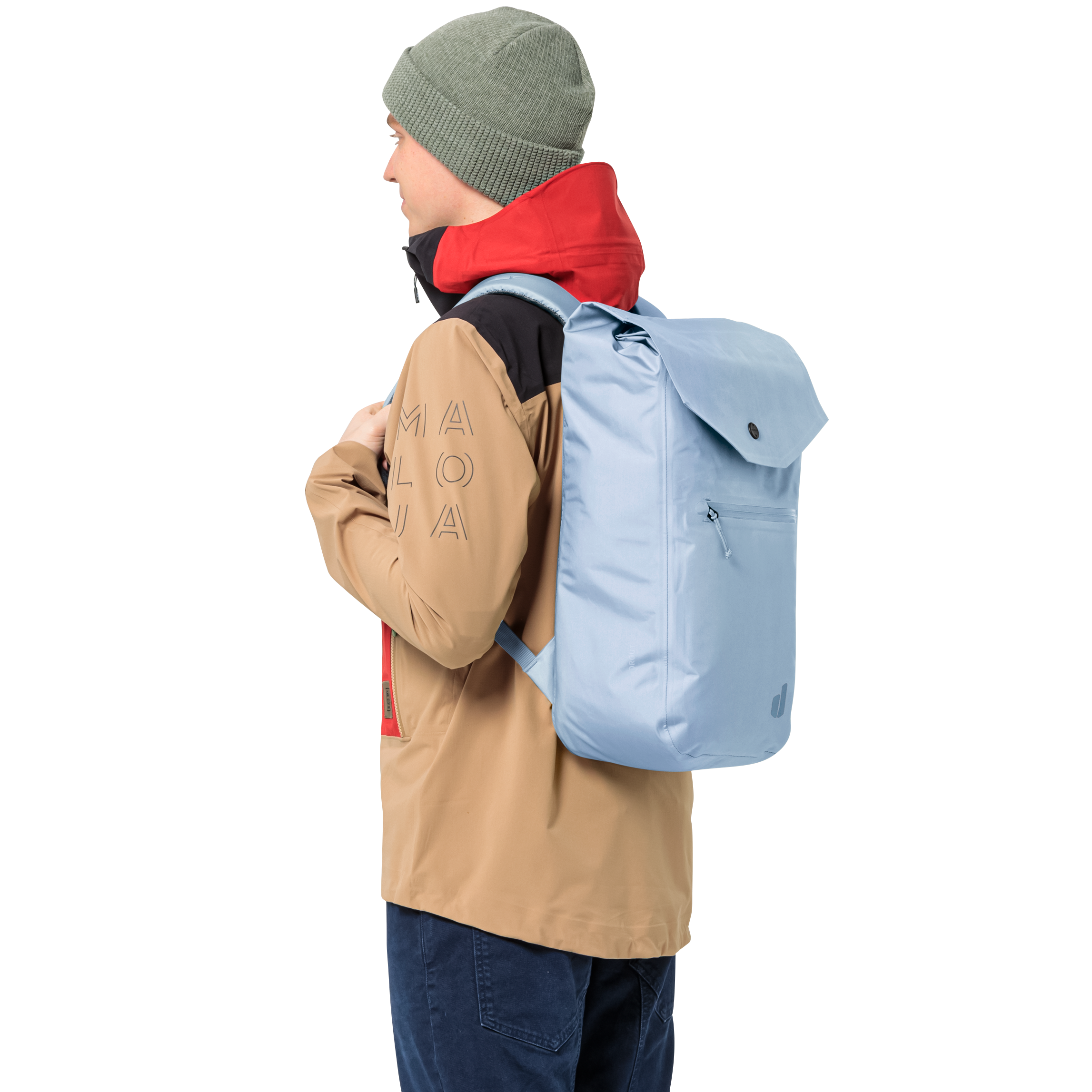 Bag, Clothing, Coat, Backpack, Person, backpack, backpack blue, travel bag, external pocket, hooded jacket