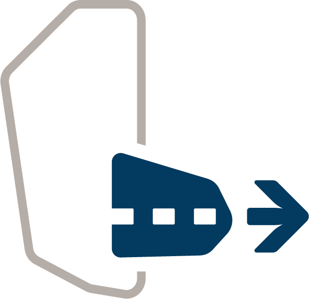 Pull-forward hip fins