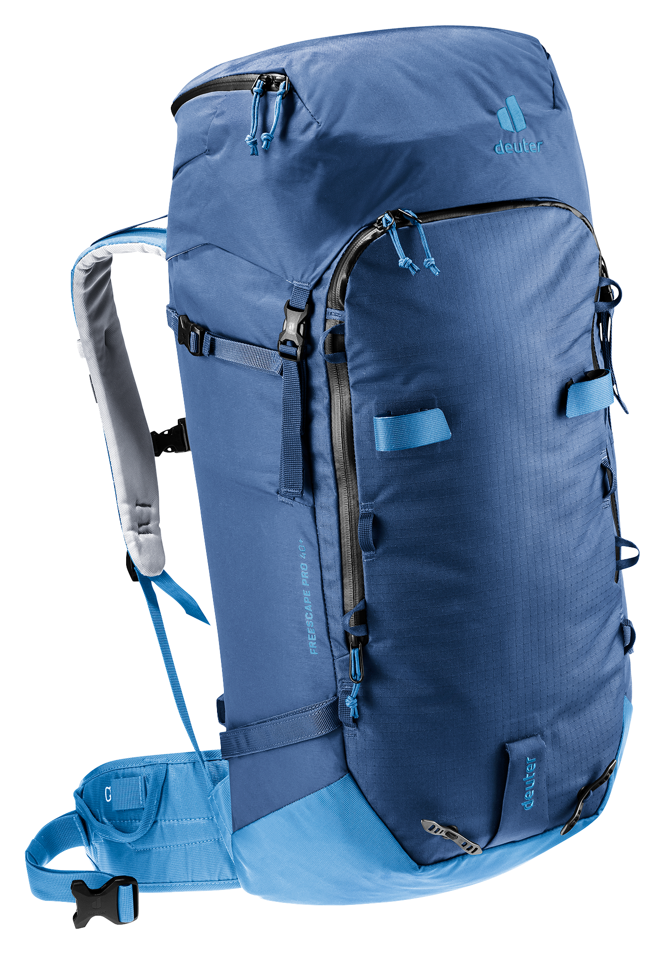 Bag, Backpack, backpack, hiking, blue, travel, external-attachment