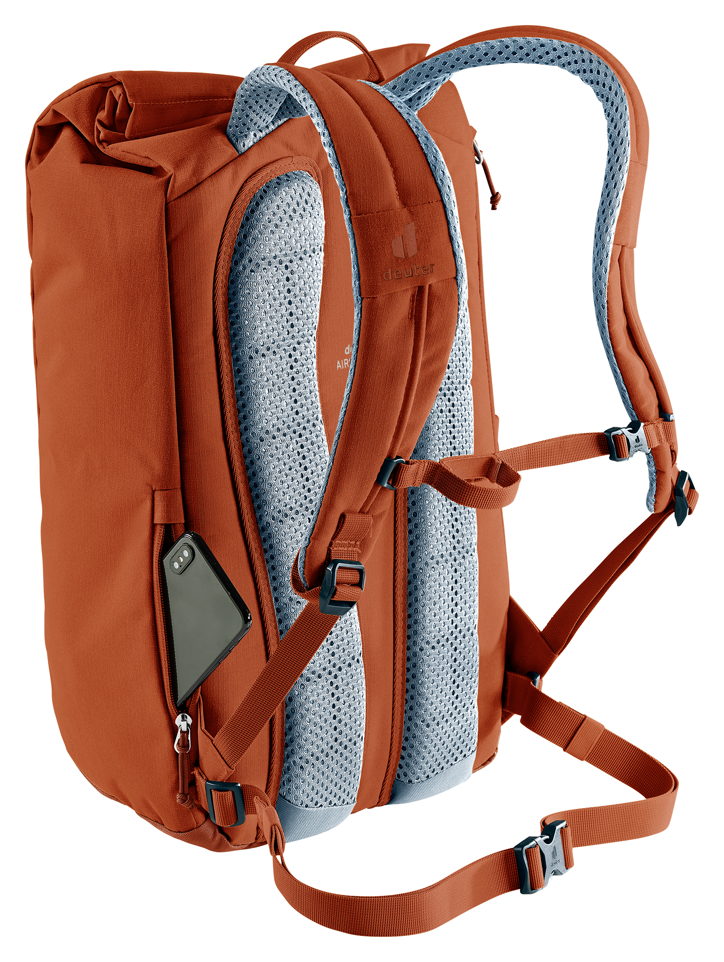 Stepout 22 backpack, hiking, orange, mesh padding, side pocket