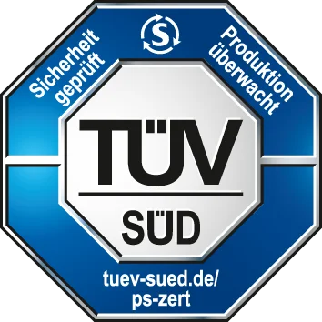 Con certificación TÜV/GS