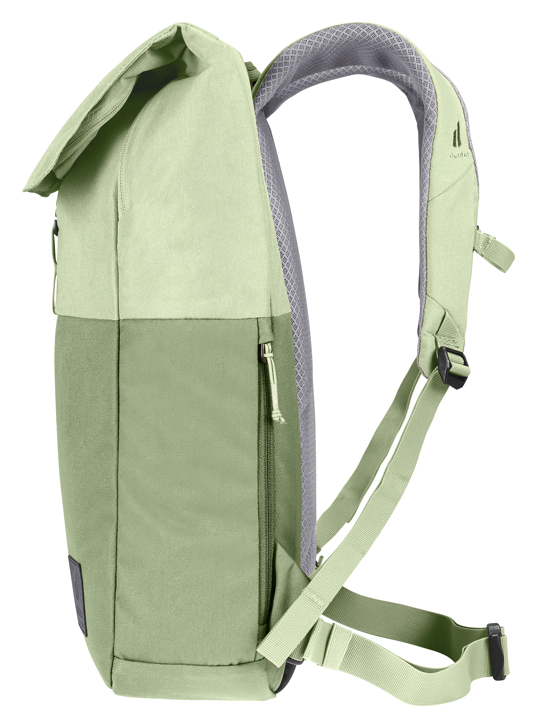 Bag, Backpack, backpack, shoulder strap, front zipper, green, padded back