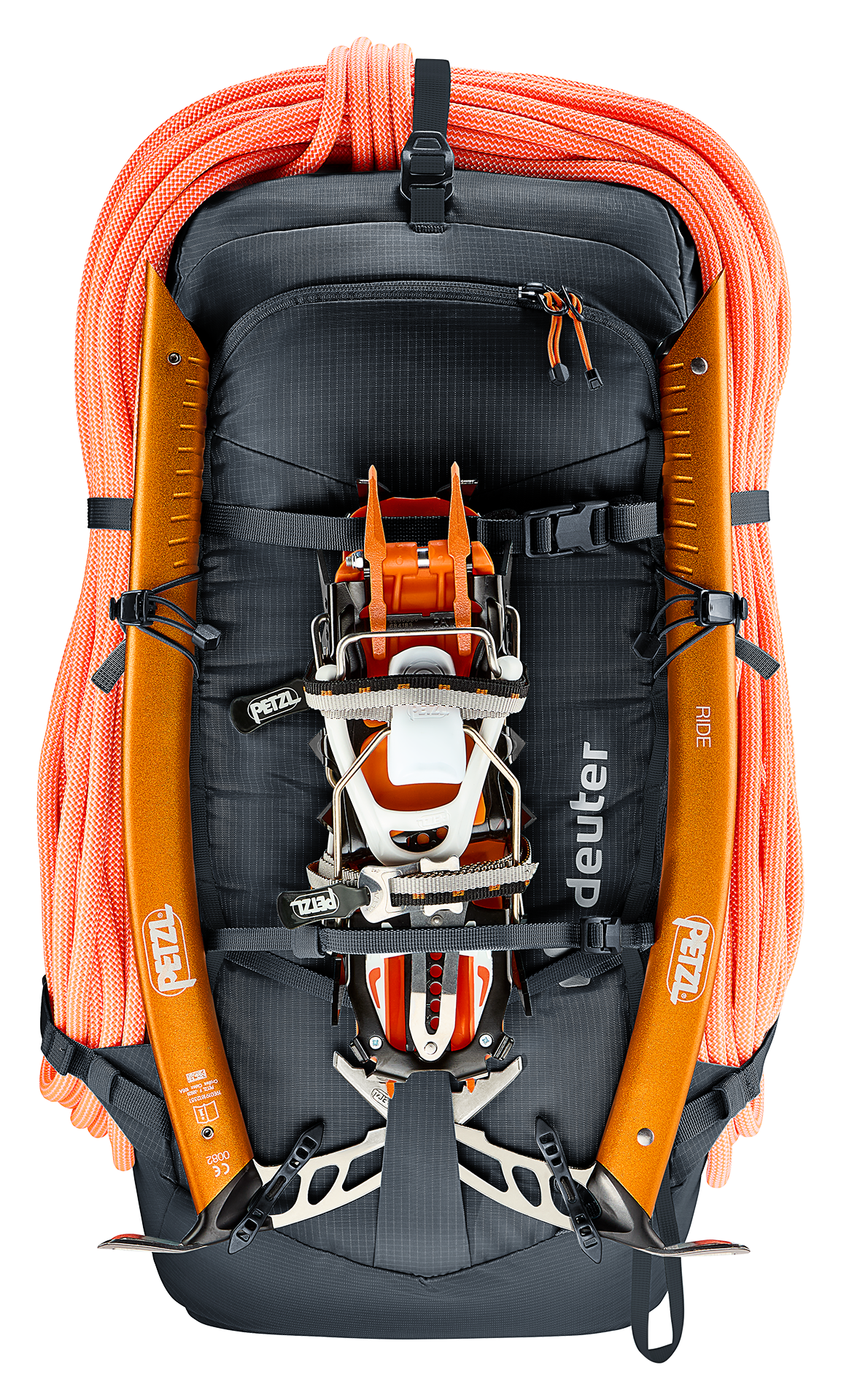 Freescape Lite 24 SL climbing backpack, rock climbing, carabiners, rope, protections