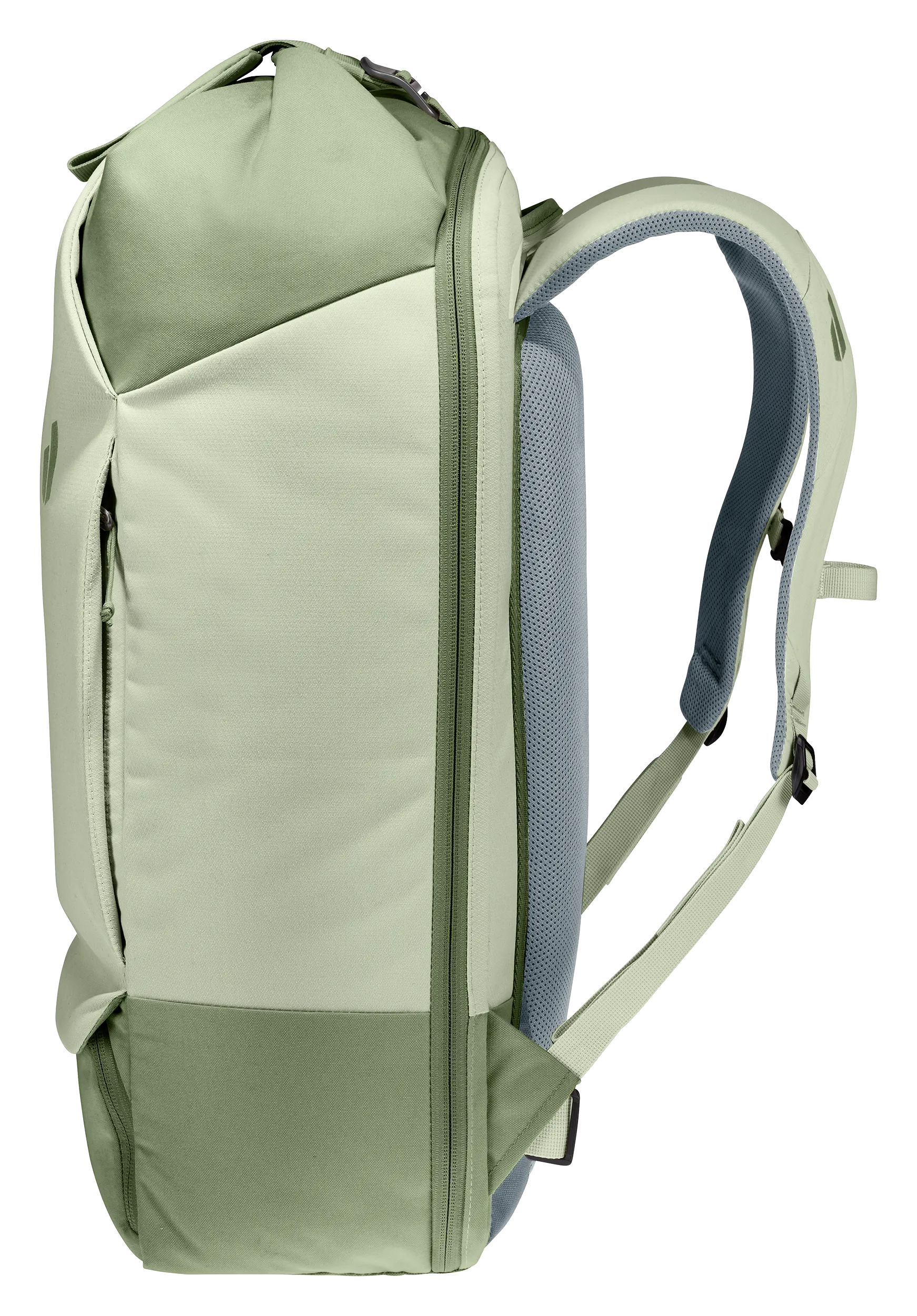 Bag, Backpack, backpack, shoulder straps, padded back, green, dual-zip