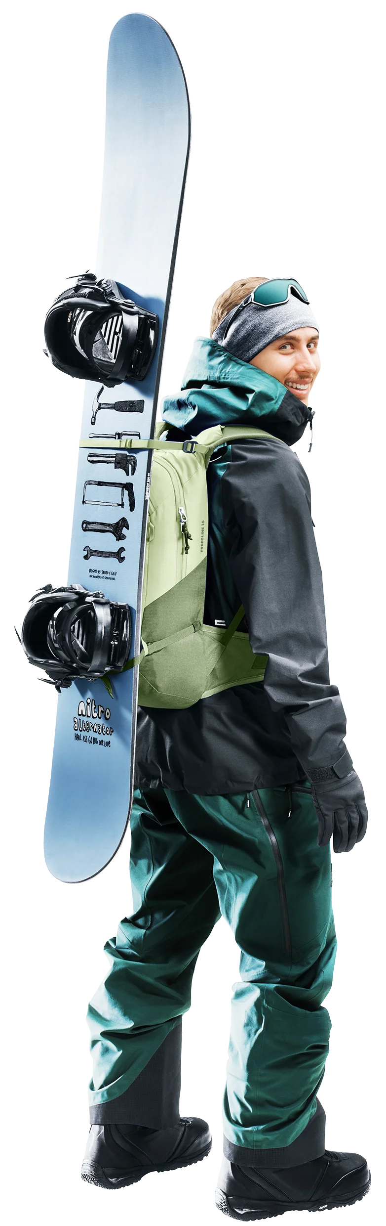 Person, Pants, Jacket, Outdoors, Snowboarding