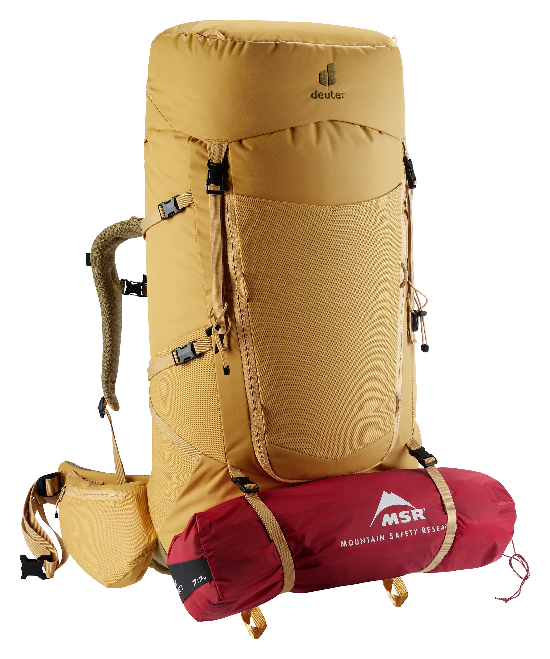 Aircontact Core 65+10 SL - Backpacking packs - savanna nori