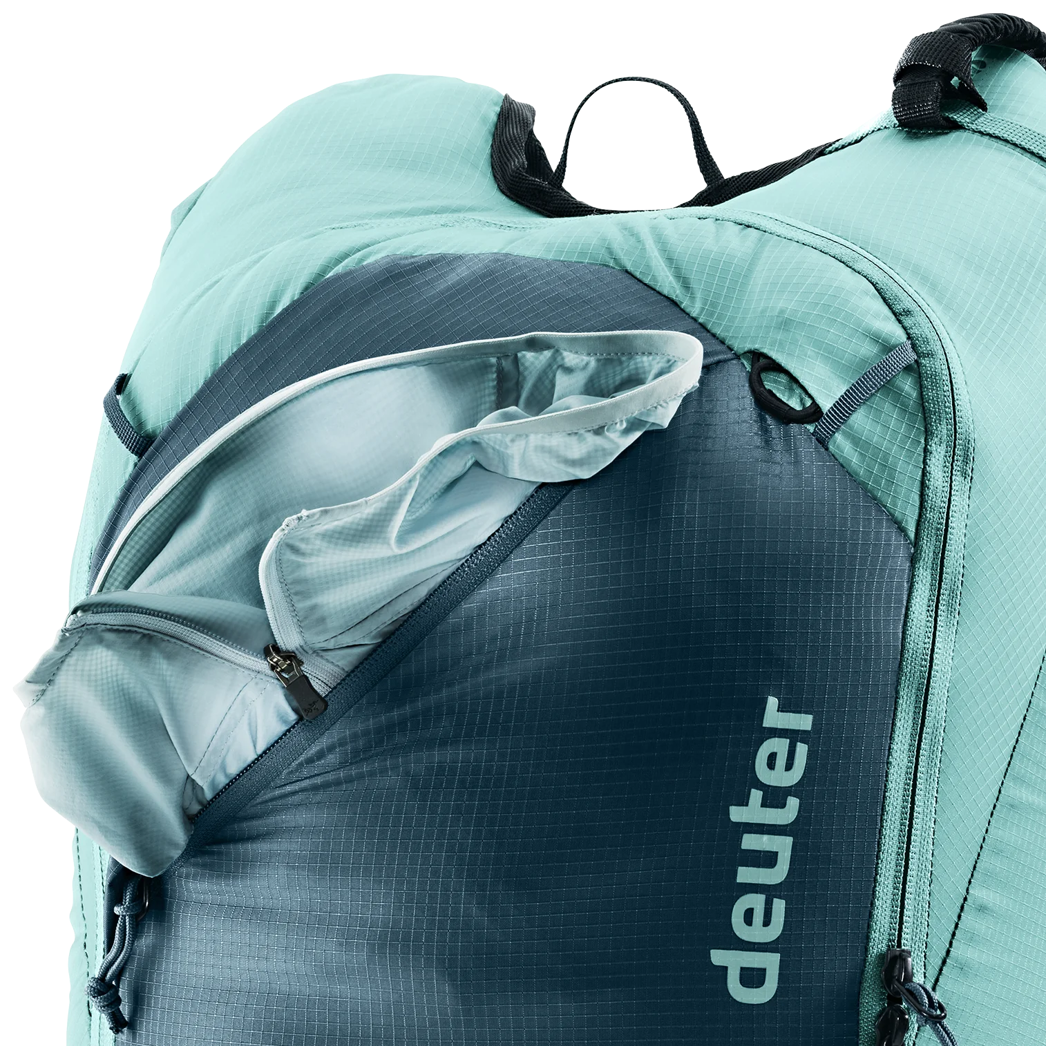 backpack, daypack, gear, lightweight, teal blue