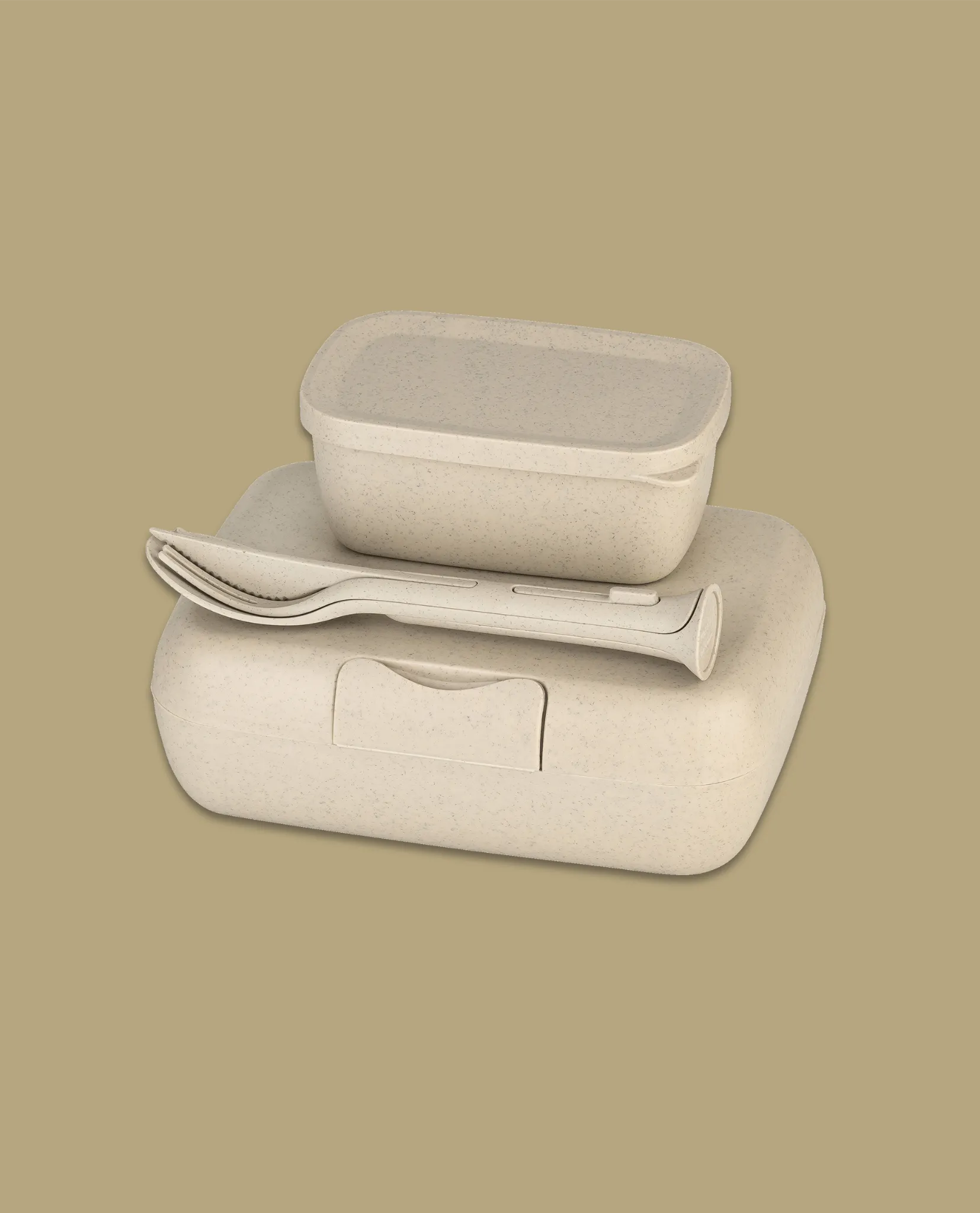 lunch box, bento, plastic container, to-go set, cutlery set