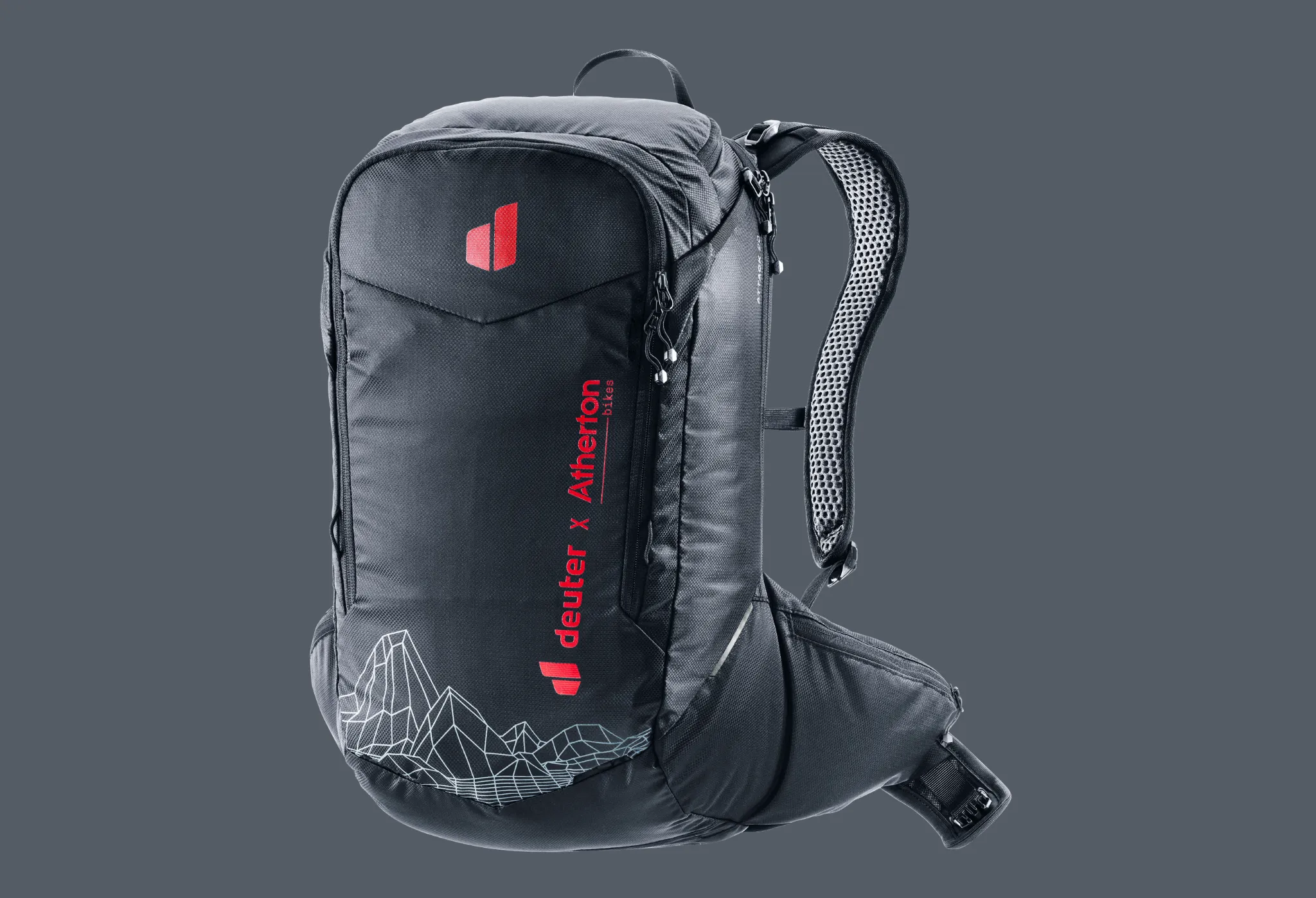 backpack, daypack, hiking, mountain, mesh-padded-shoulder-straps