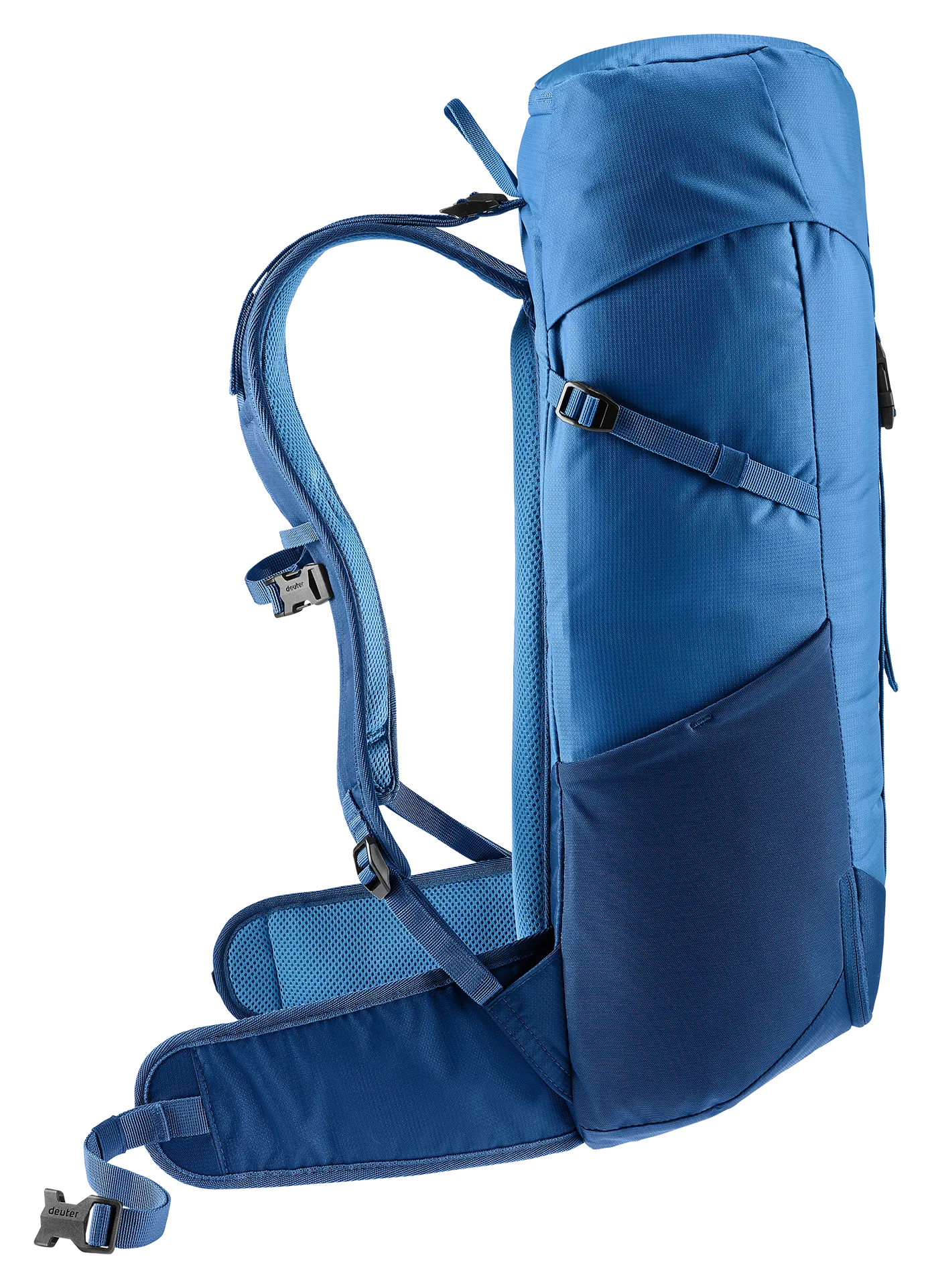 backpack, daypack, shoulder straps, padded, blue