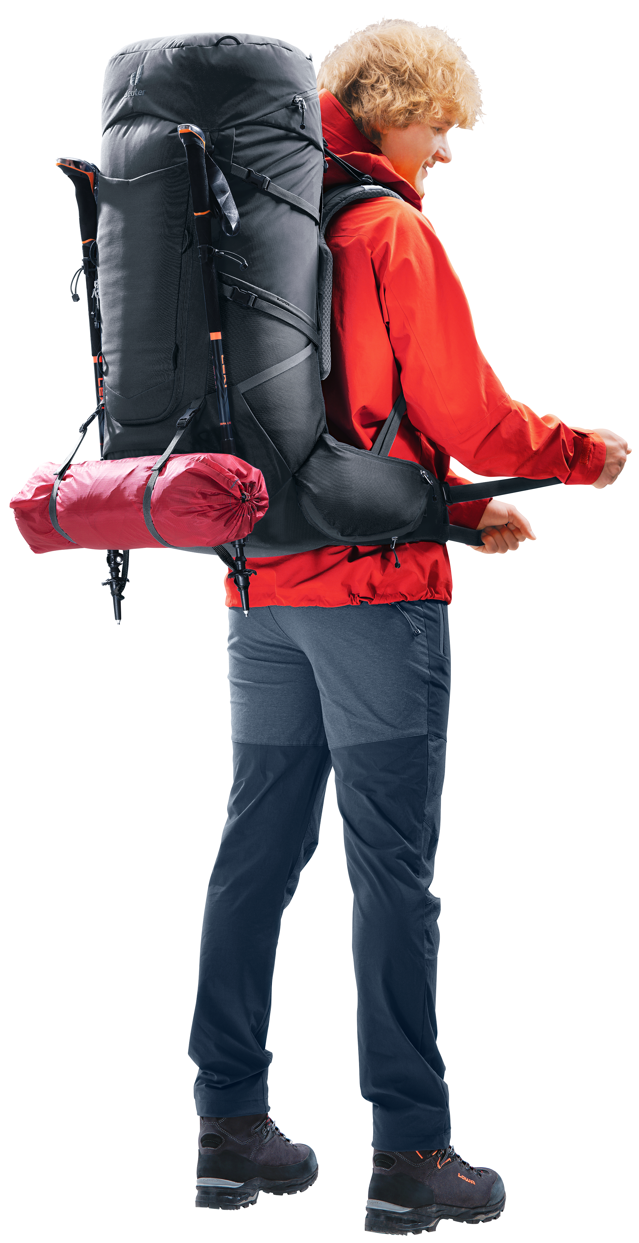 Aircontact Core 60+10 - Backpacking packs - l black