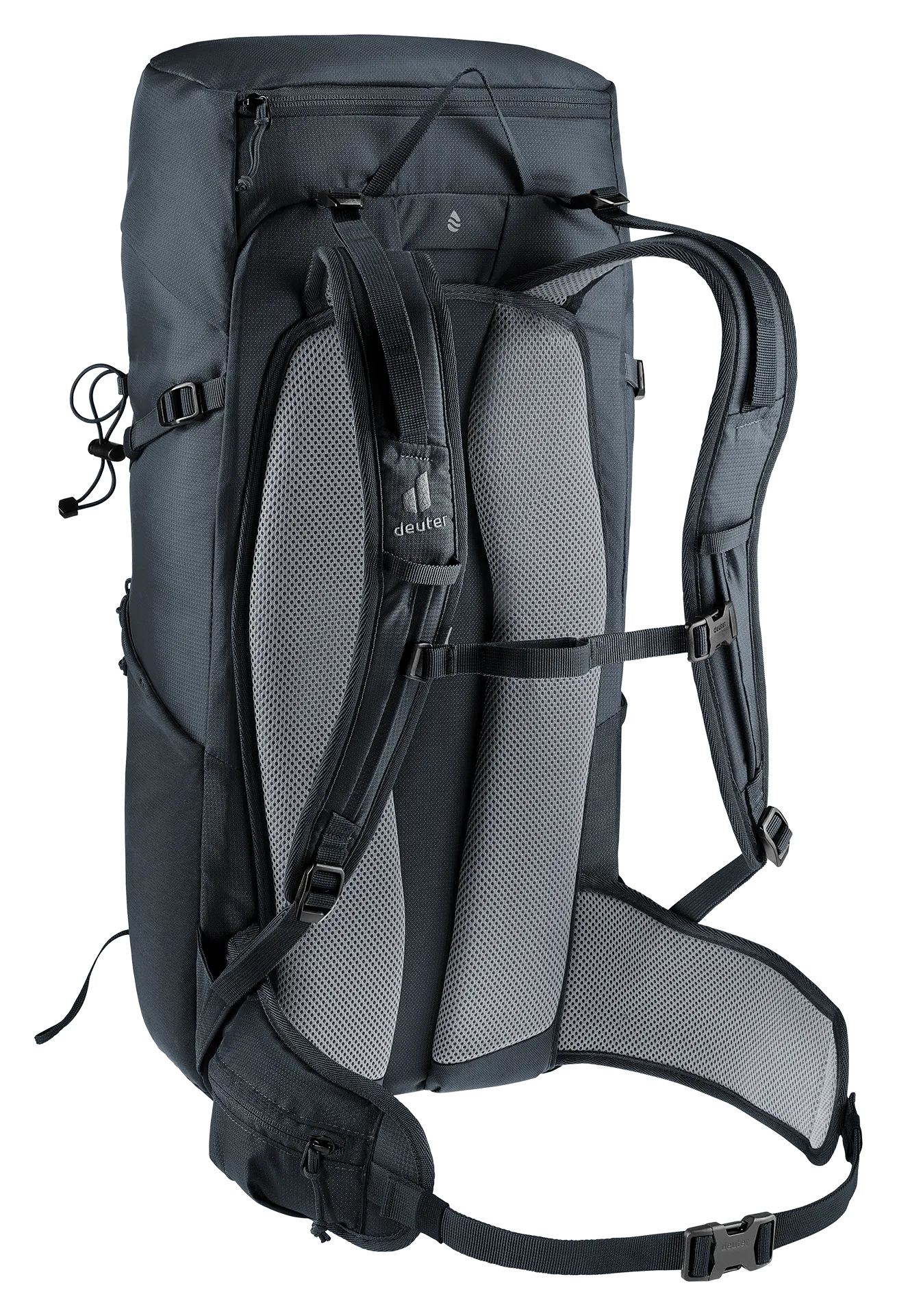 backpack, hiking backpack, shoulder straps, padded back, deuter brand