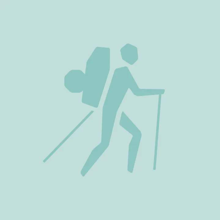 hiking, trekking, backpack, backpacker, walking stick
