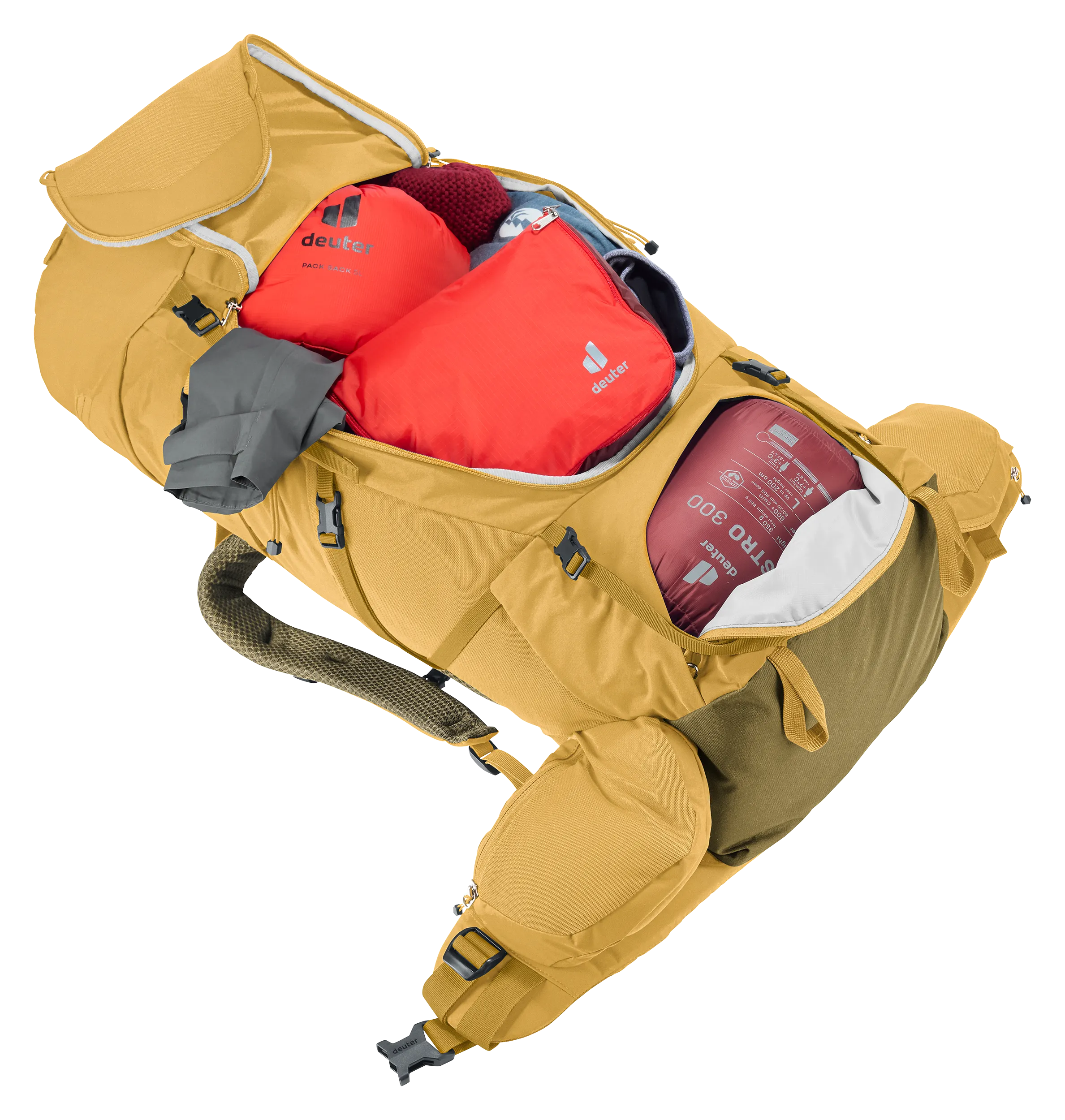 Aircontact Core 50+10 - Backpacking packs - savanna nori