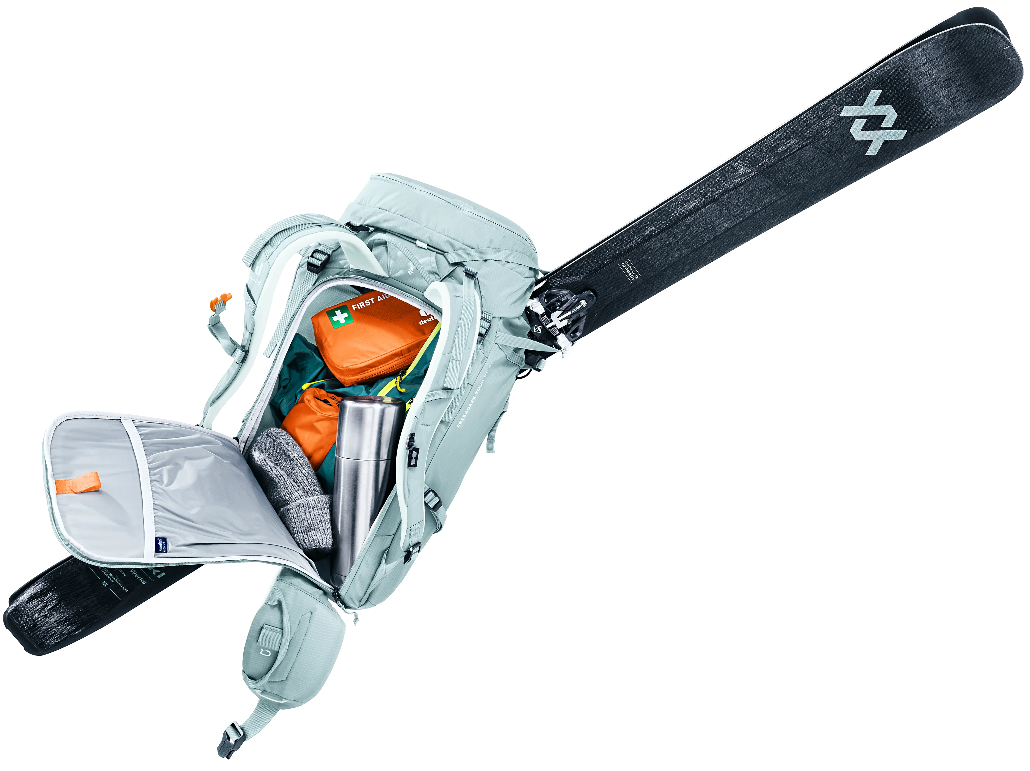 backpack, hiking, glacier, outdoor, ski