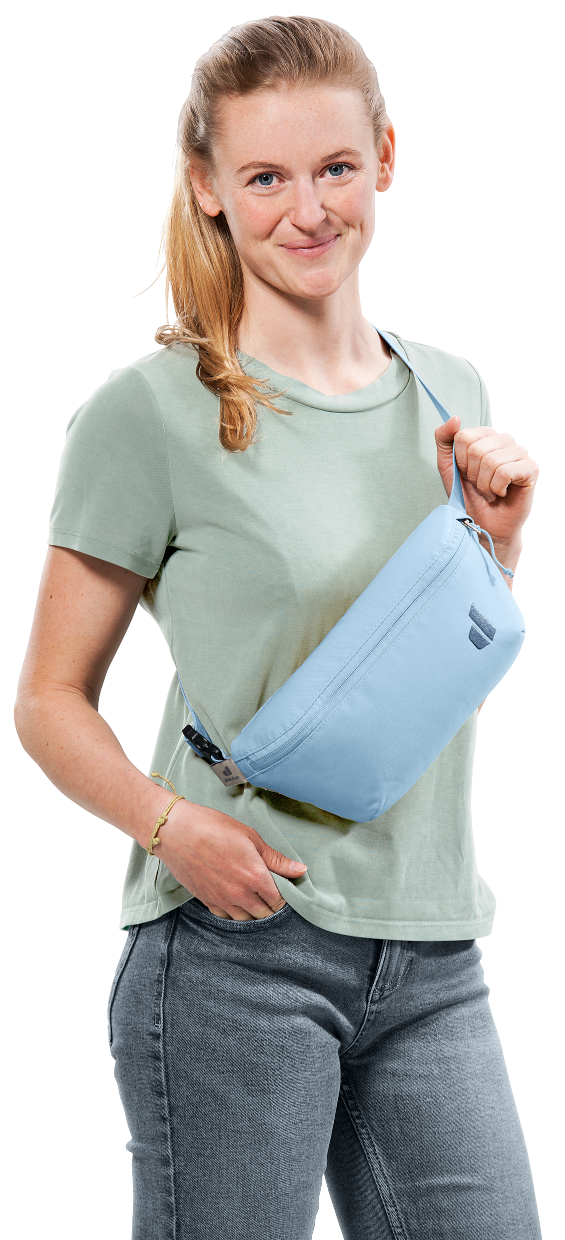 Handbag, Pants, Blouse, Jeans, Long Sleeve, woman, tote bag, crossbody bag, light blue, casual outfit