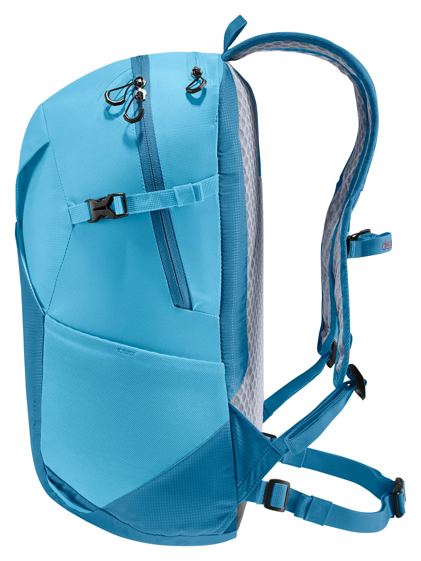 backpack, shoulder strap, zippers, mesh padding, external pocket