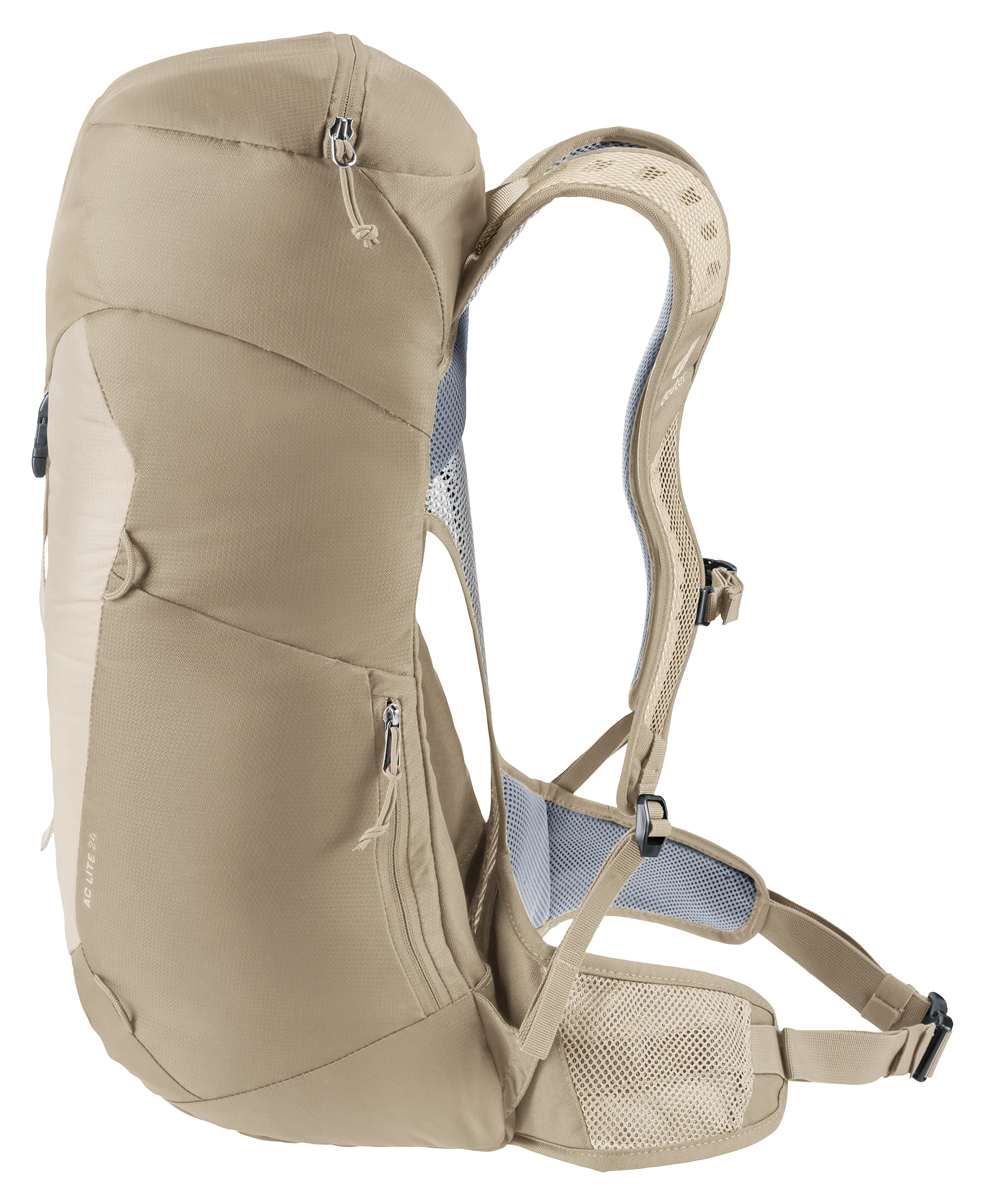 backpack, hiking, tan, lightweight, mesh