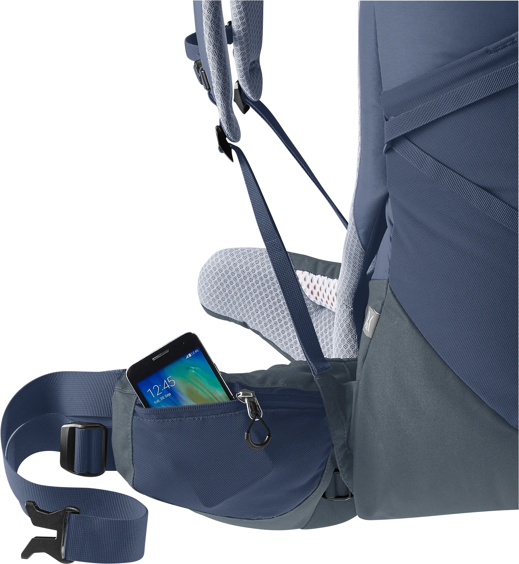 Bag, Accessories, Strap, Handbag, Backpack, backpack, hip belt, phone pocket, blue, straps
