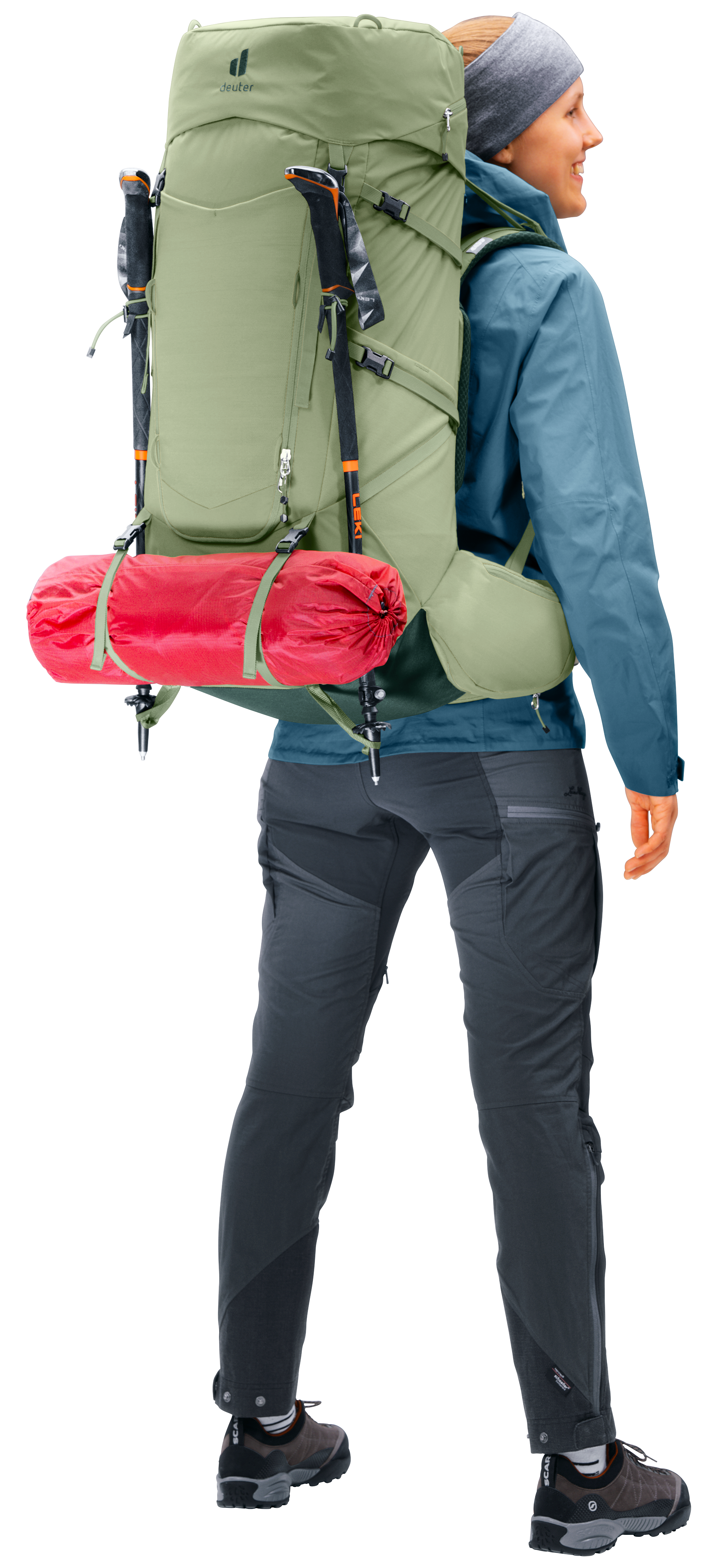 Aircontact Core 55+10 SL Aircontact Core 55+10 SL - Backpacking packs - grove ivy