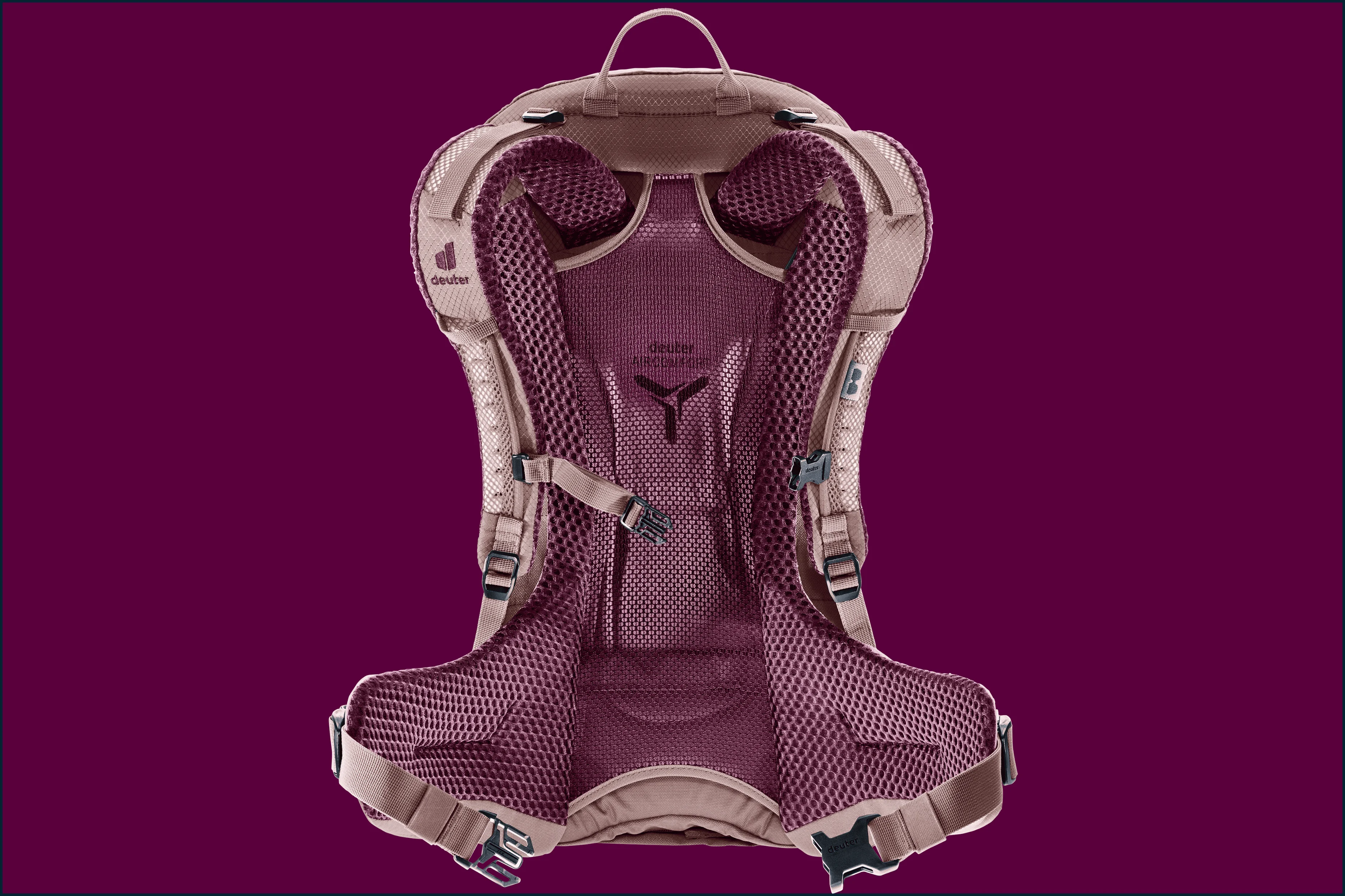 backpack, hydration, shoulder straps, padded back, mesh