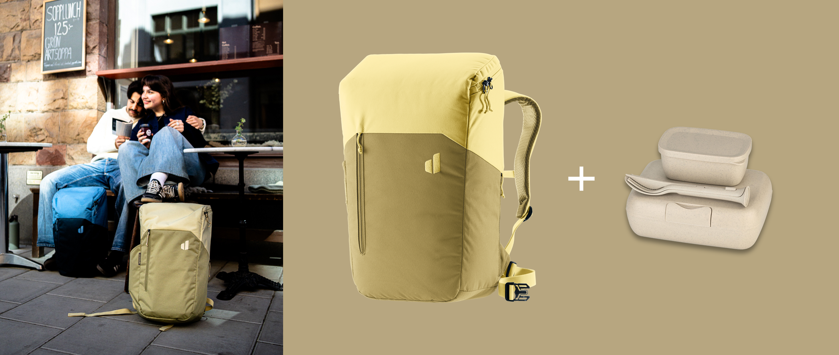 backpack, travel bag, yellow, packable, padded