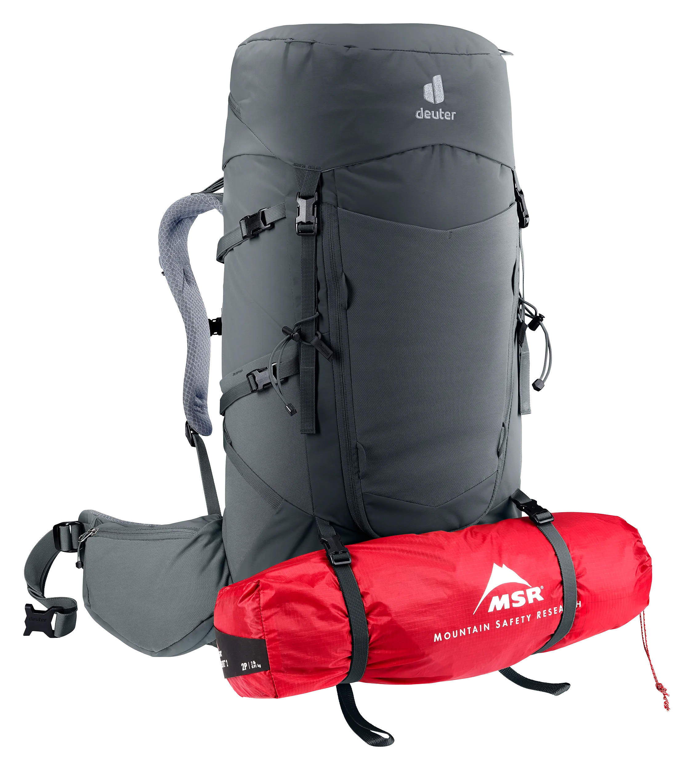 Aircontact Core 45+10 SL - Backpacking packs - l graphite