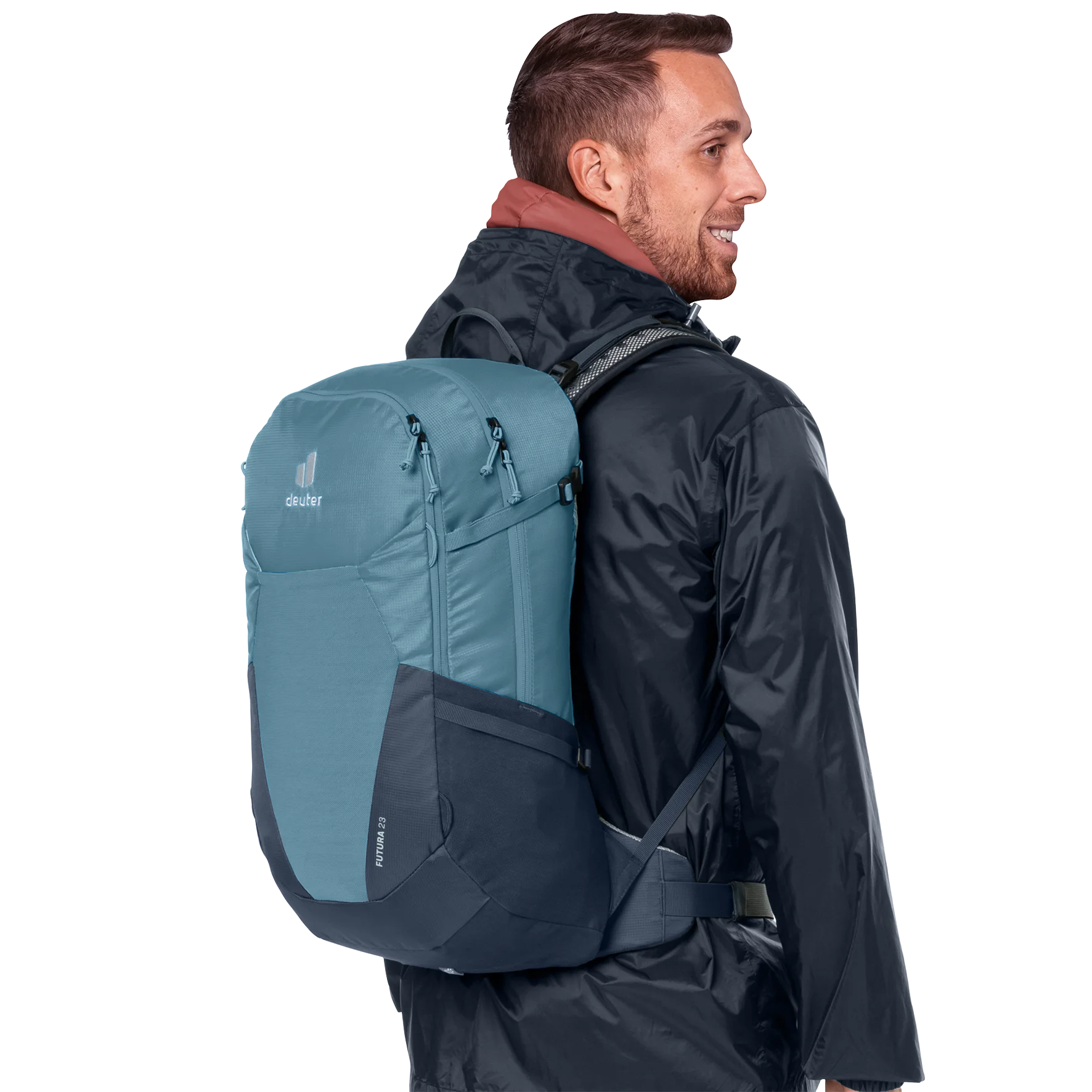 Coat, Bag, Backpack, Man, Person