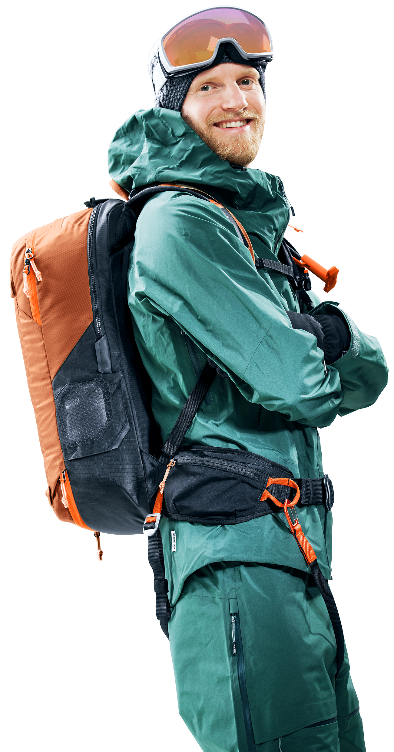Alproof Lite 22 Coat, Bag, Person, Helmet, Face, backpack, outdoor, jacket, goggles, hiking gear