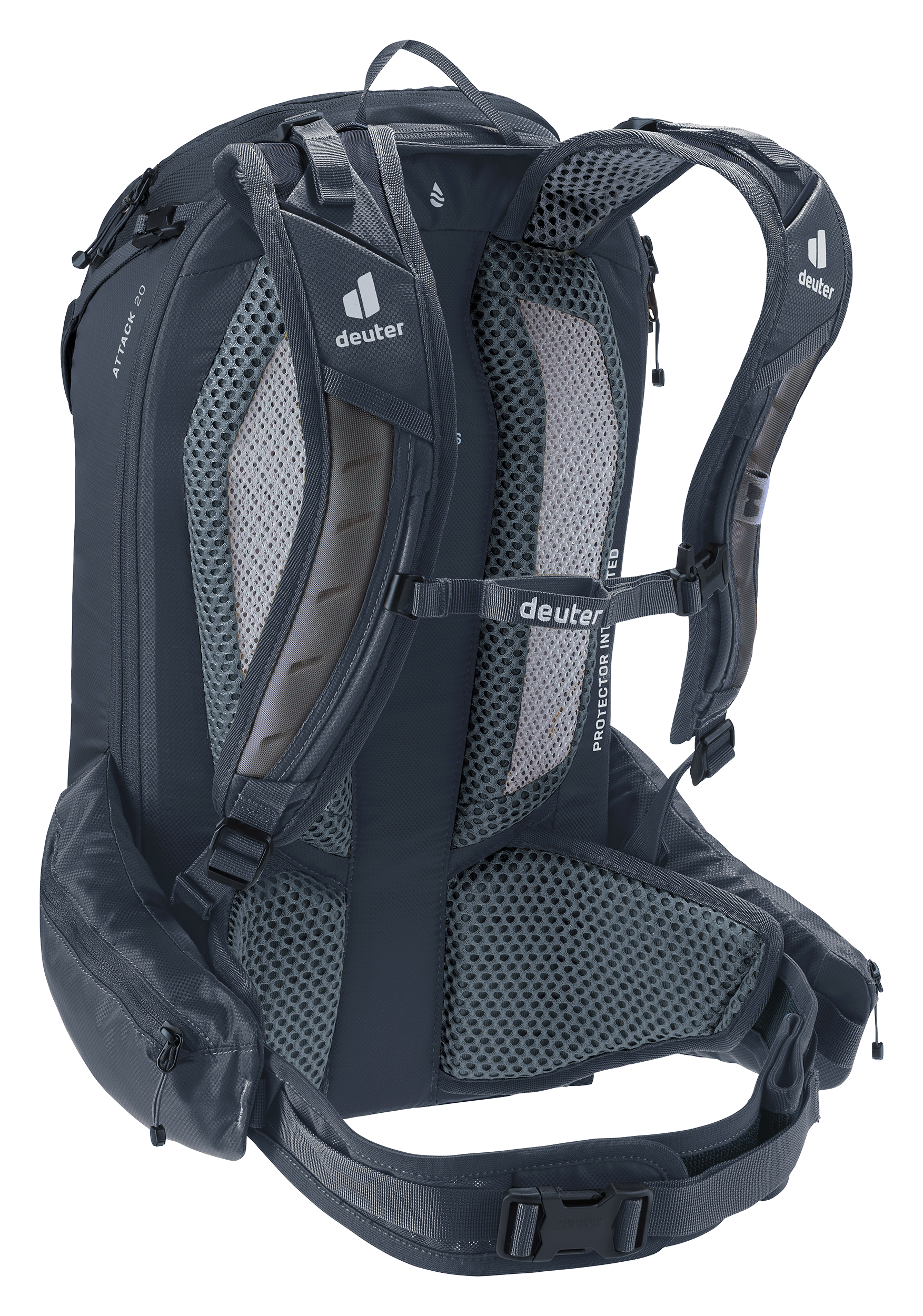 アクセサリー deuter PROTECTOR in TEGRATED ATTACK20 Attack 20 | black | M | 4046051186078