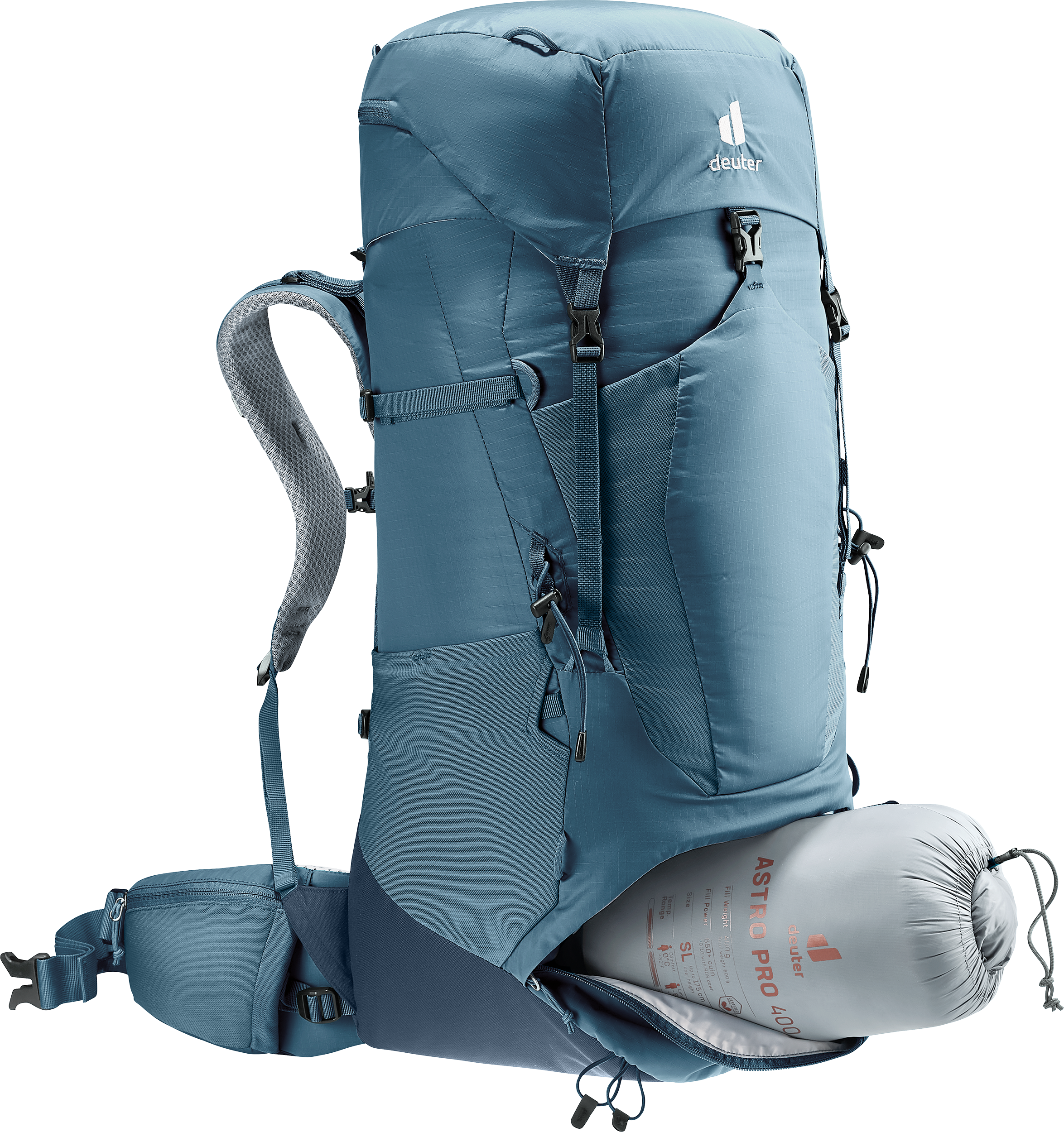 Aircontact Lite 50 + 10 Aircontact Lite 50 + 10 - Backpacking packs - atlantic ink