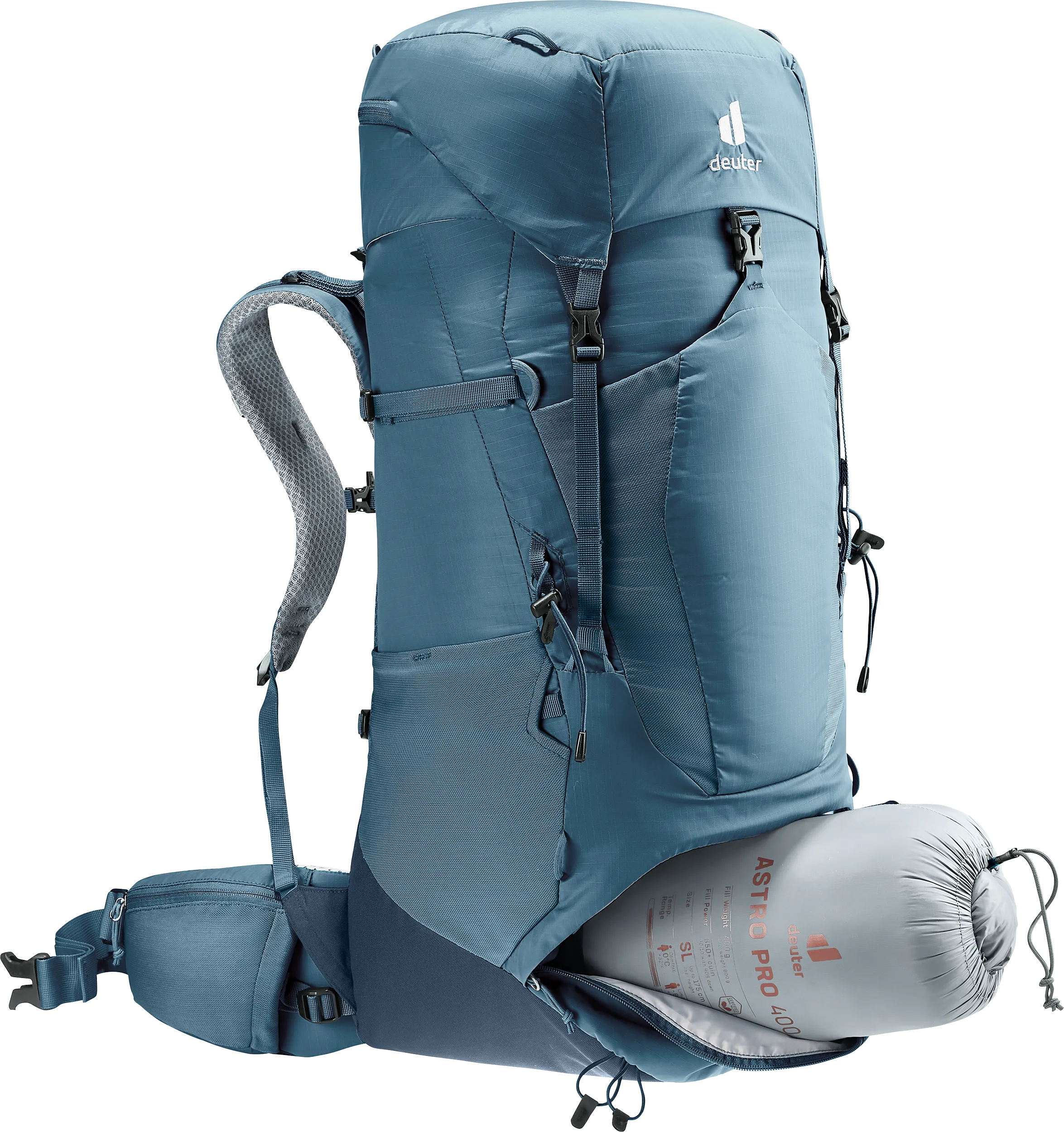 Aircontact Lite 50 + 10 - Backpacking packs - atlantic ink