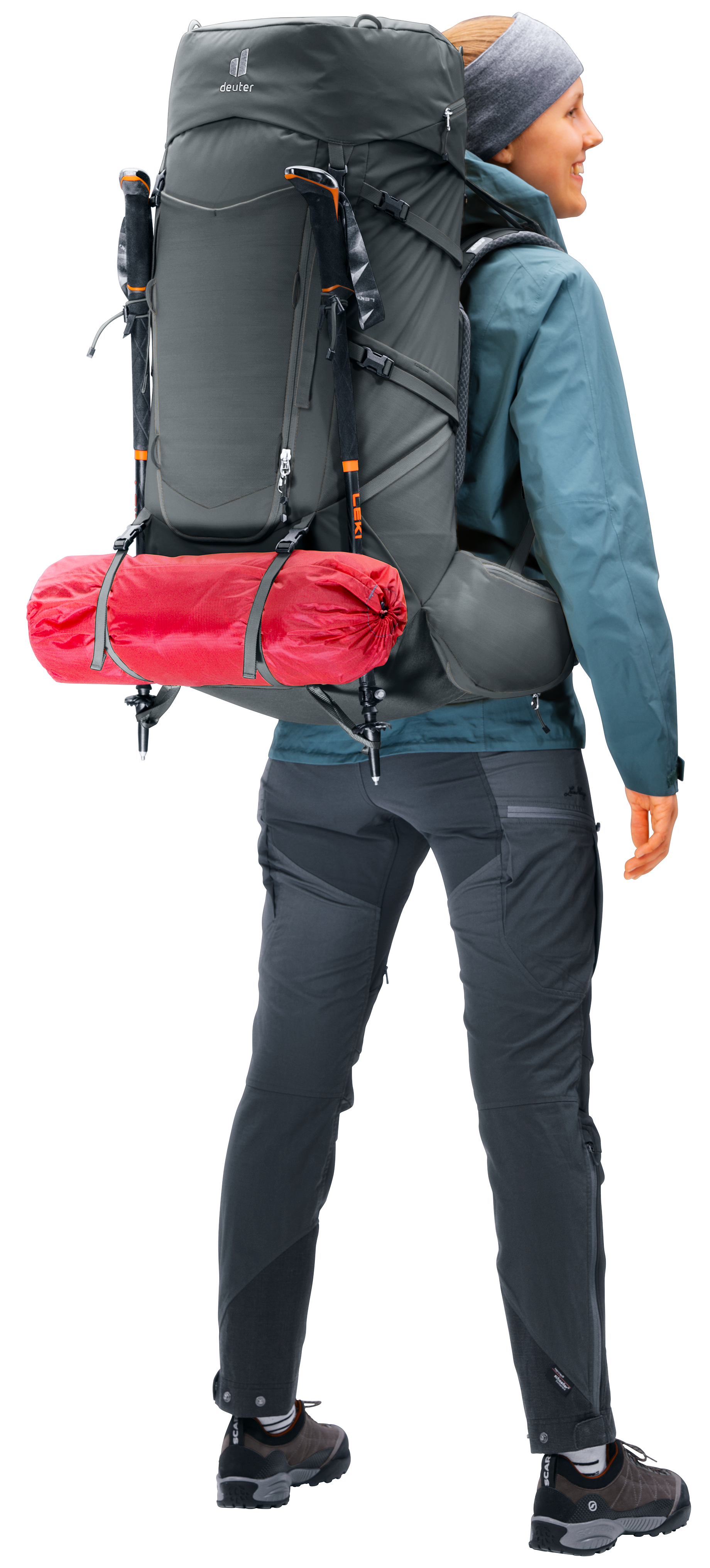 Aircontact Core 55+10 SL - Backpacking packs - l graphite