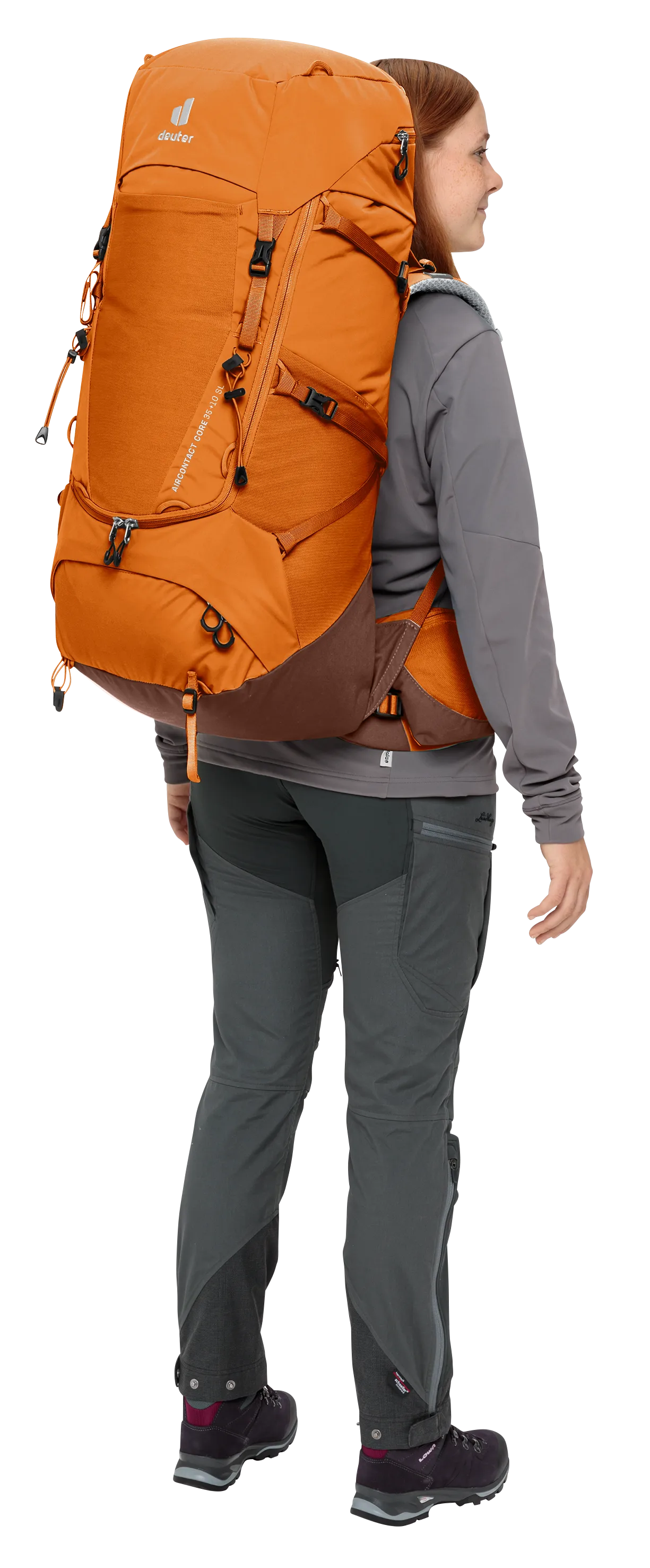 Bag, Backpack, Adult, Man, Person, backpack, hiking, orange, multi-pocket, woman
