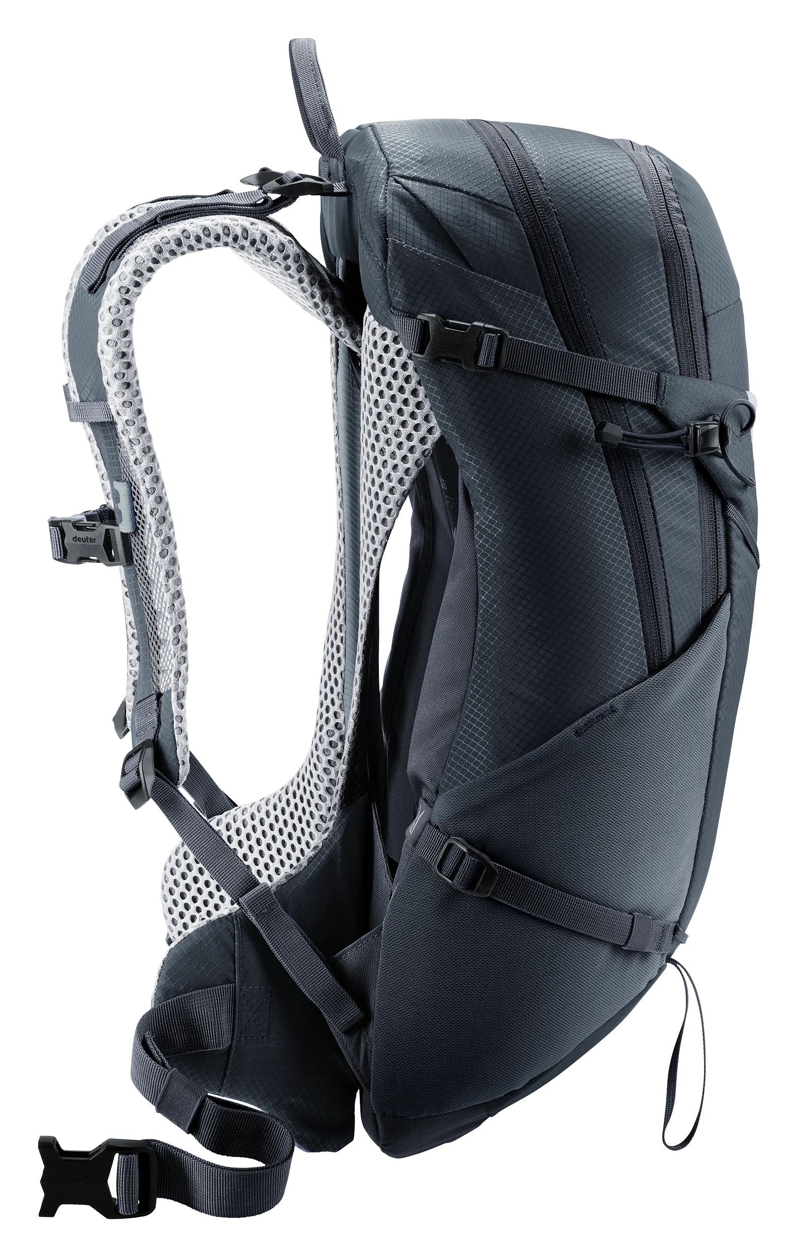 backpack, hydration, shoulder strap, mesh vent, zippered pocket