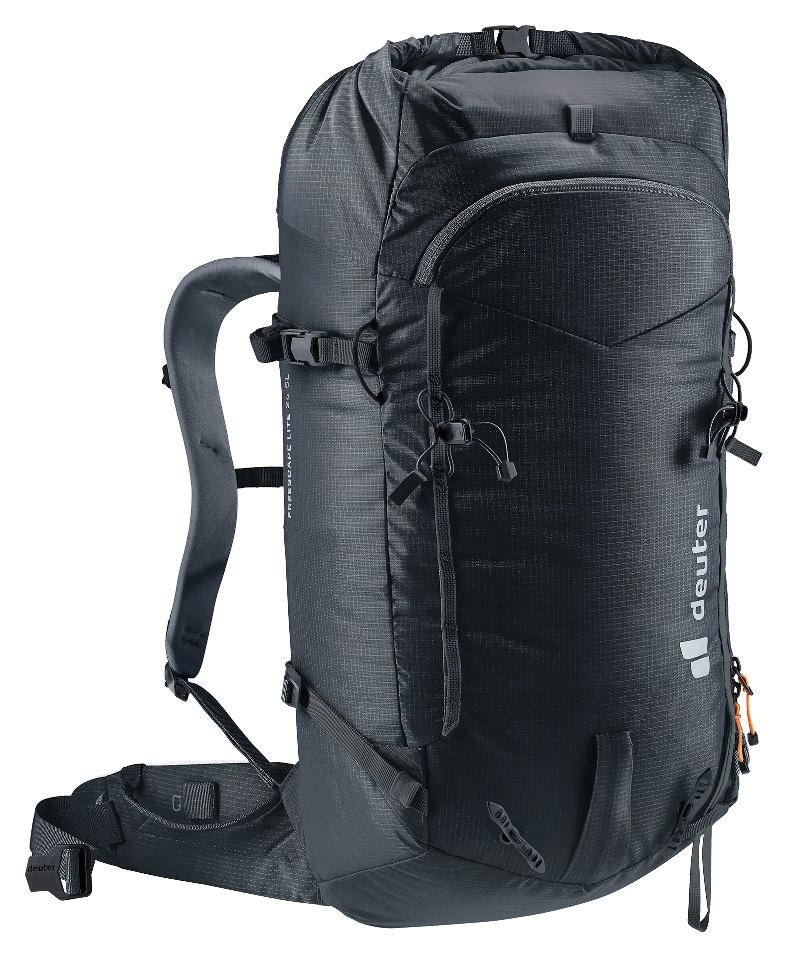 backpack, hiking, outdoor, black, shoulder-straps