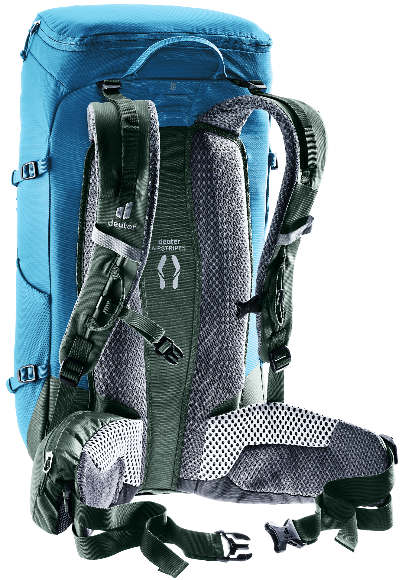 backpack, rucksack, blue, hiking, airstripes