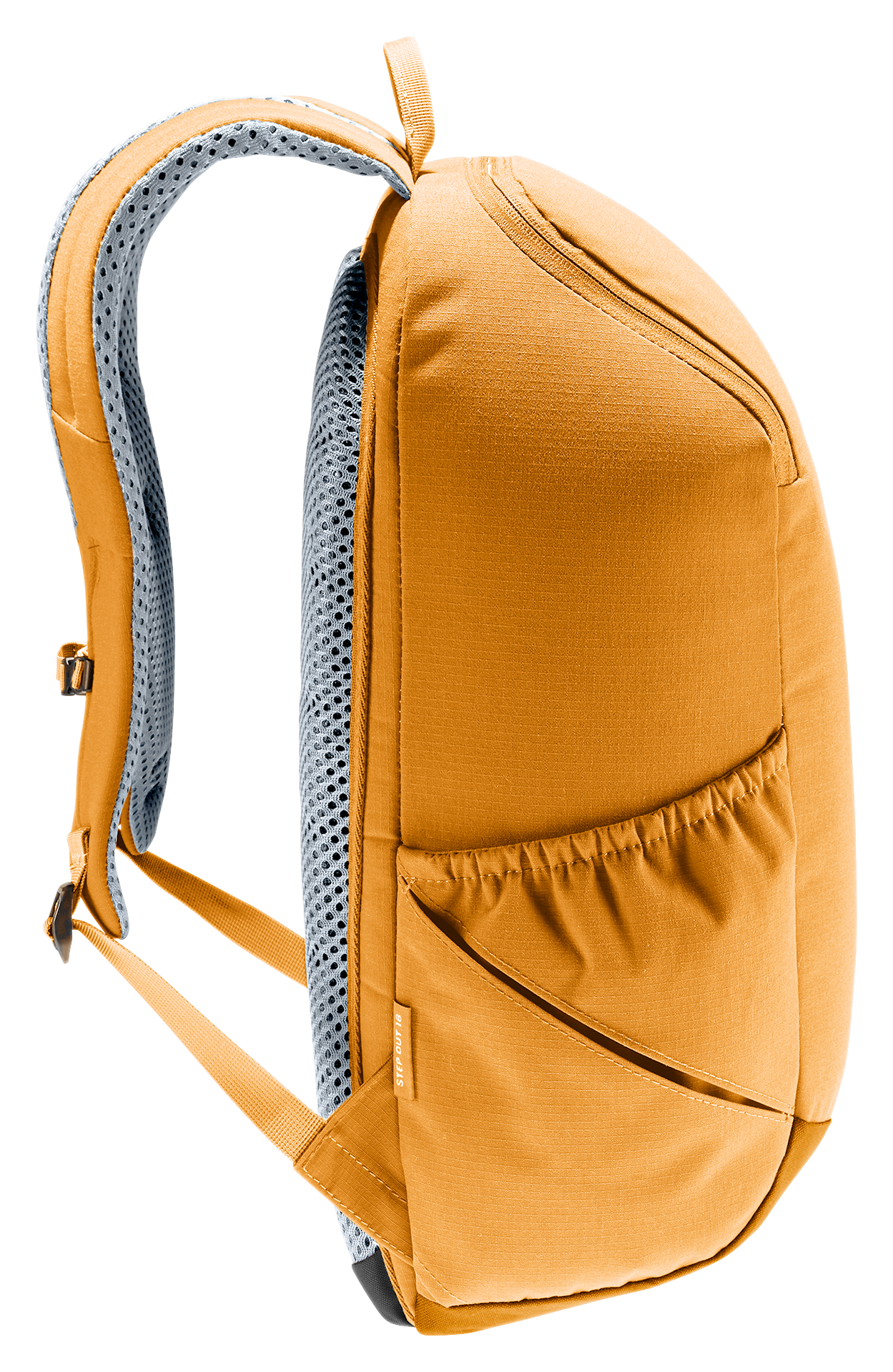 Bag, Backpack, backpack, orange, shoulder strap, front pocket, zipper