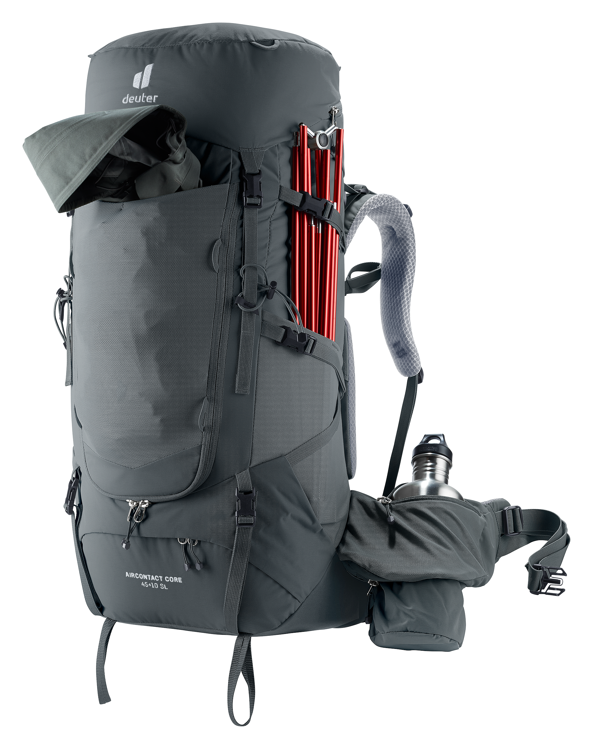 Aircontact Core 45+10 SL - Travel backpacks - l graphite